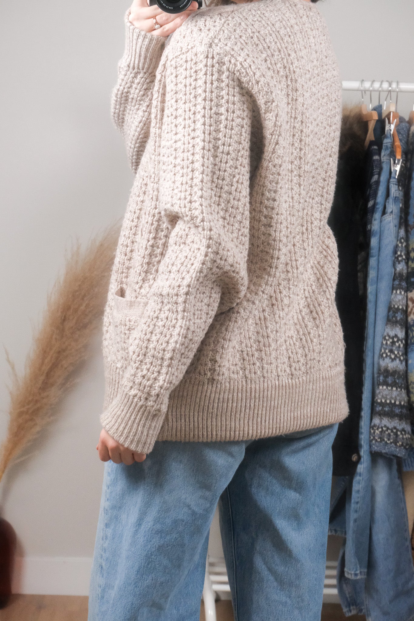 Made in Canada x Vintage x Chunky Knit Cardigan (L)