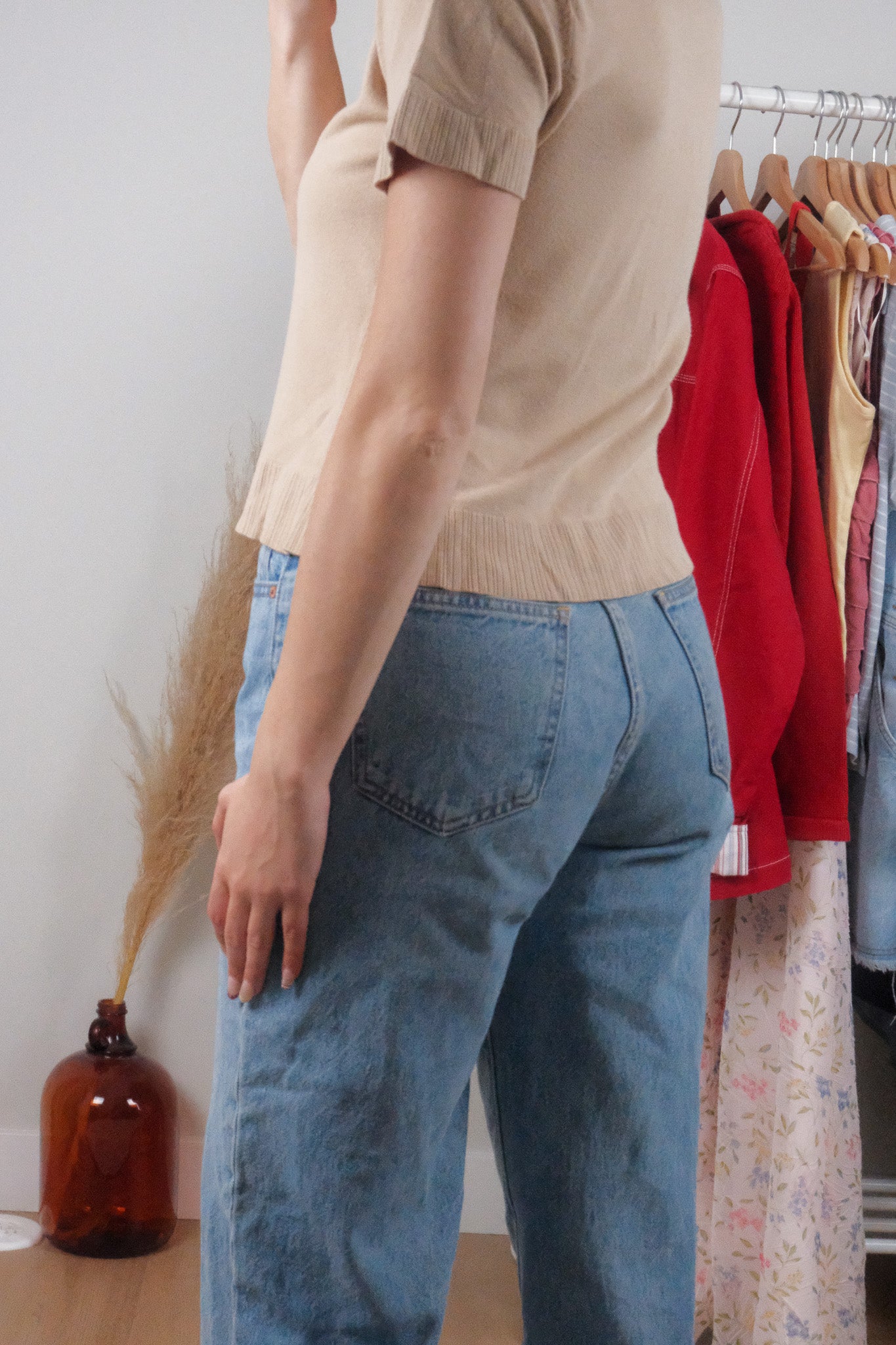 Vintage x Short-Sleeve Knit (M)