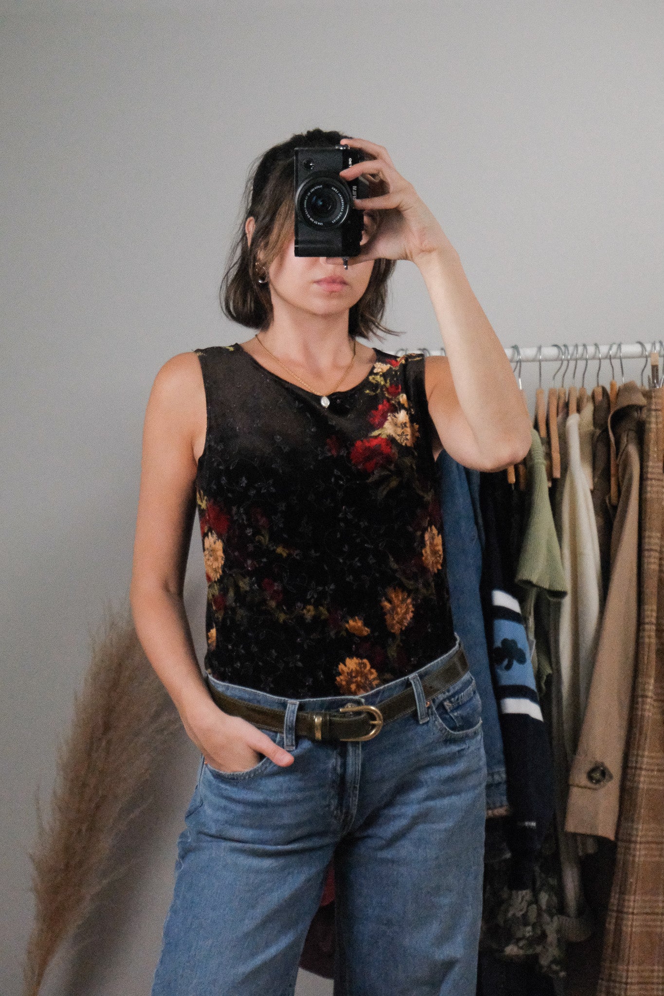 Vintage x Velvet Shimmer Top (M)