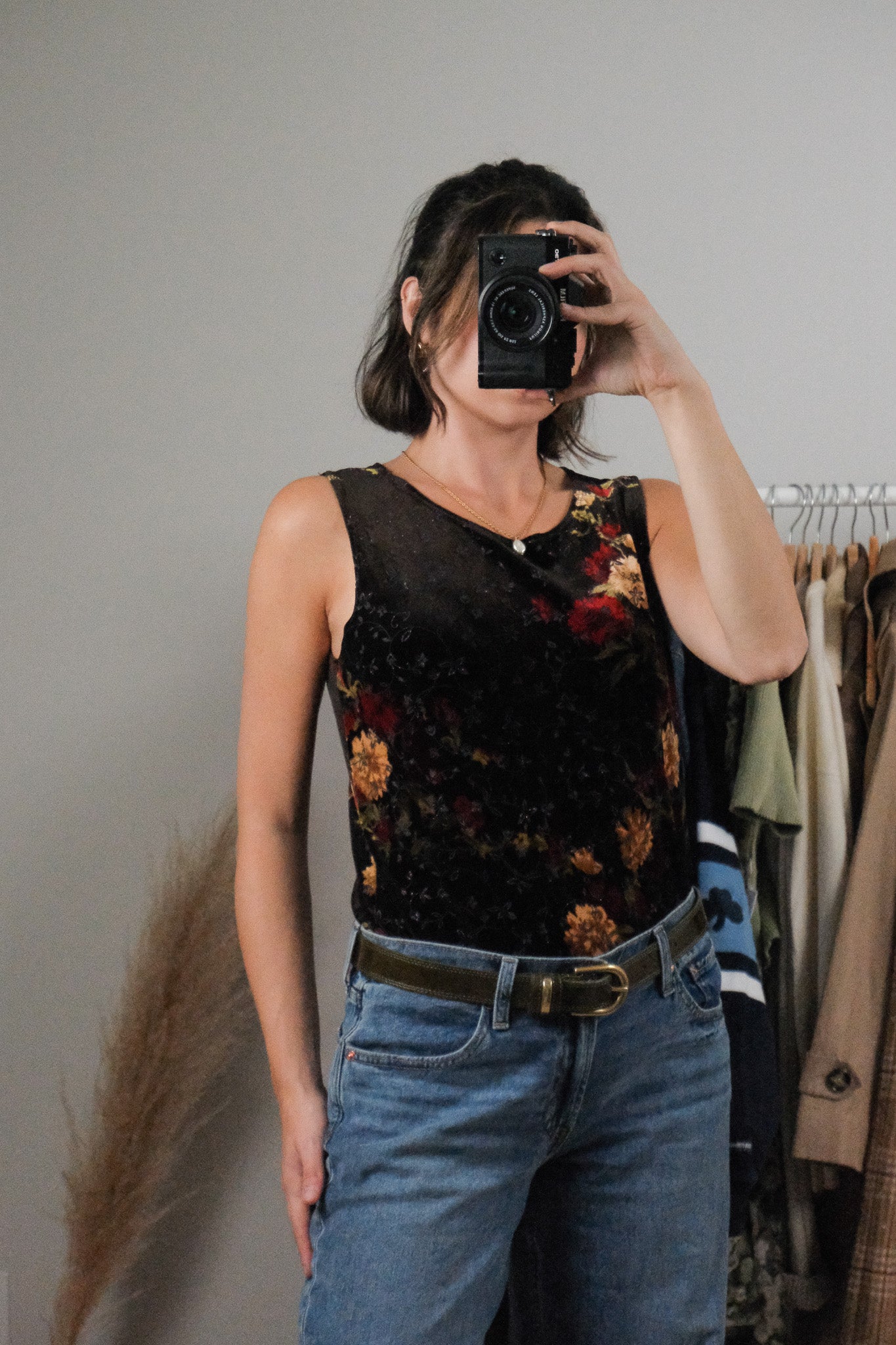 Vintage x Velvet Shimmer Top (M)