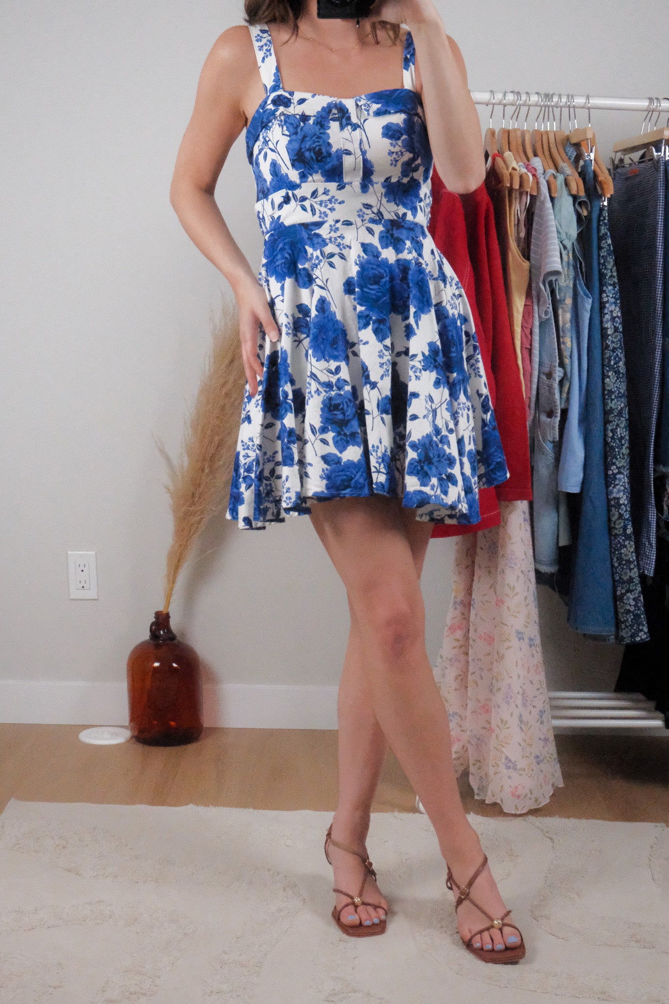 Made in USA x Vintage x Floral Mini Dress (2/4)
