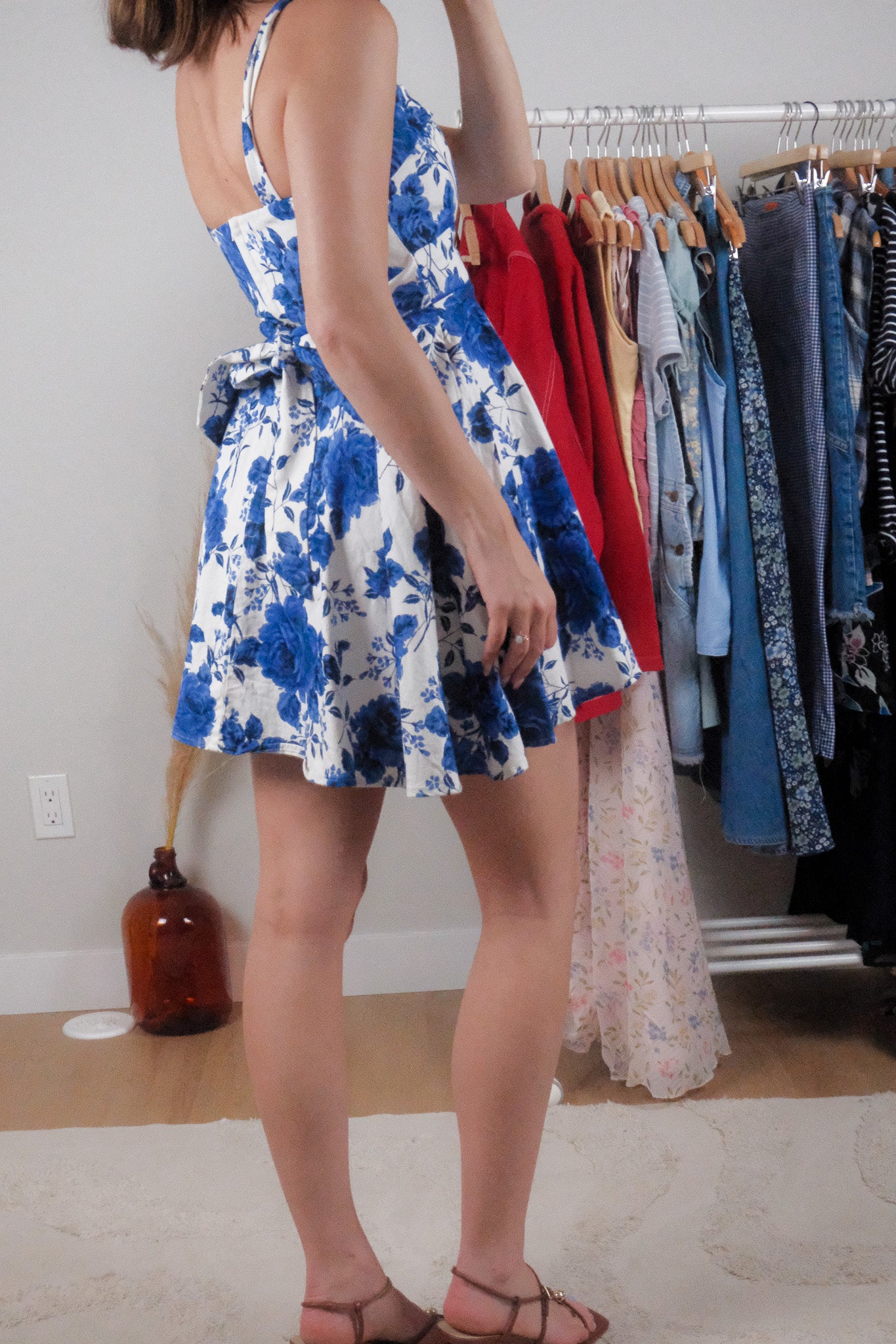 Made in USA x Vintage x Floral Mini Dress (2/4)