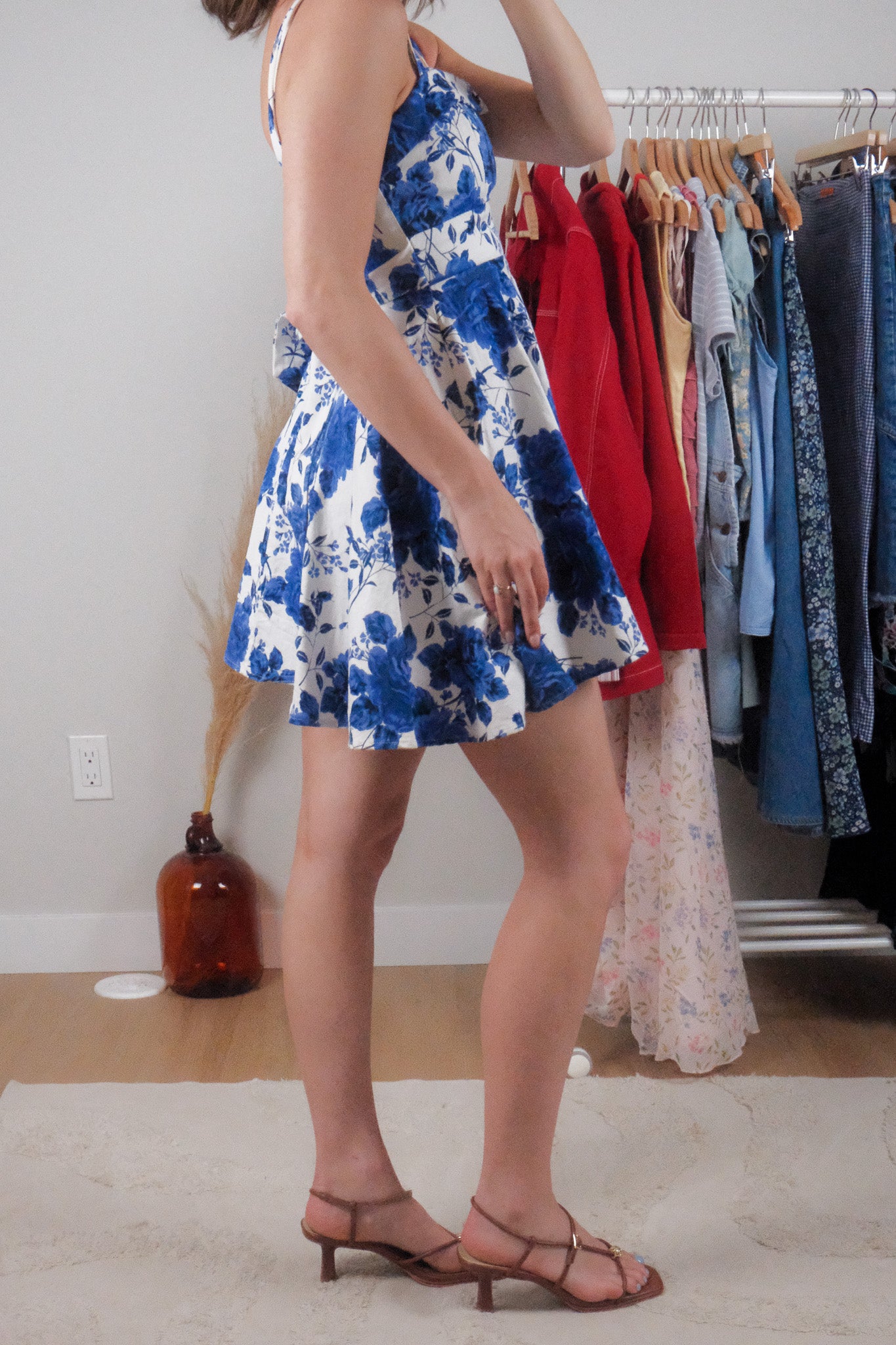 Made in USA x Vintage x Floral Mini Dress (2/4)