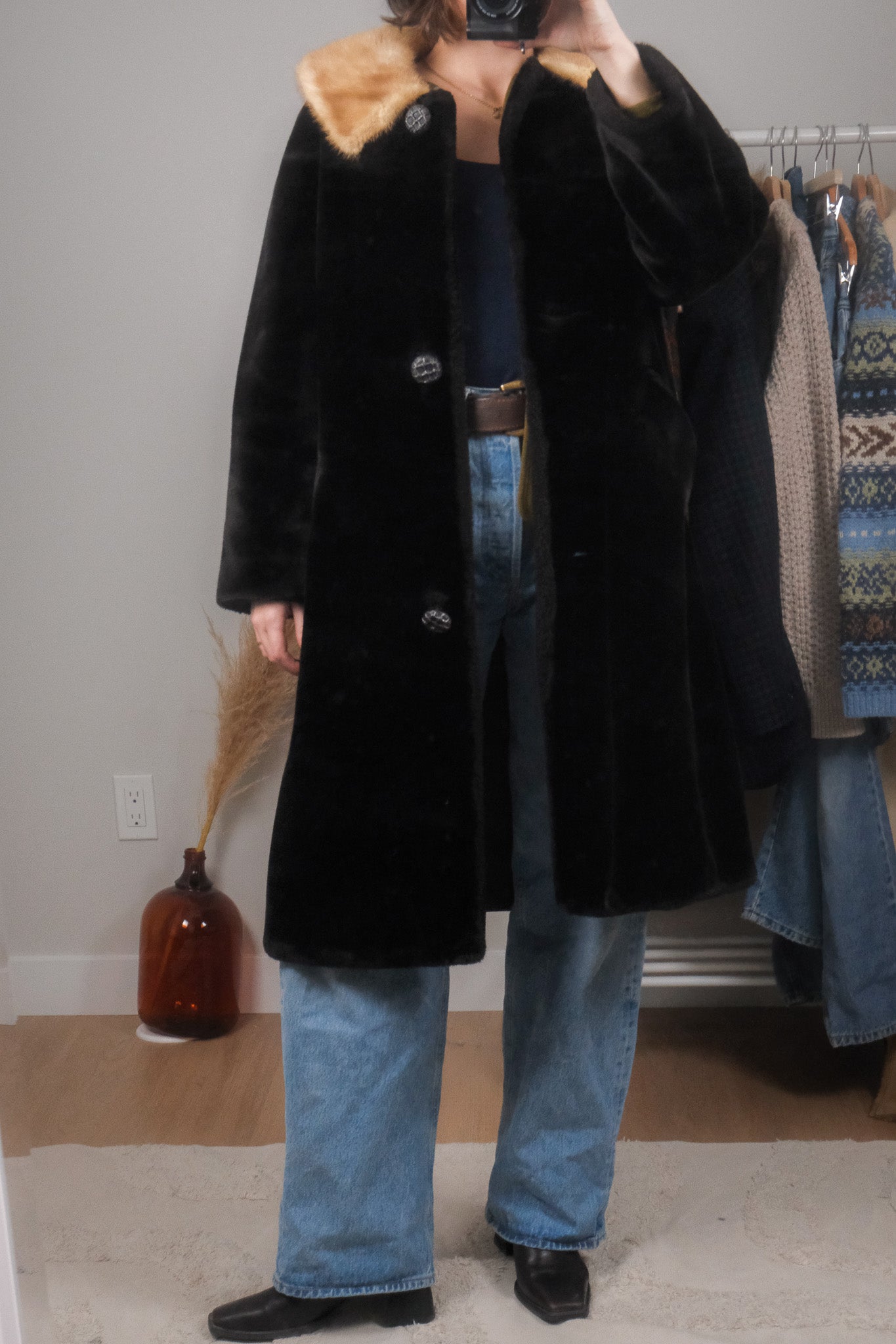Vintage x Faux Fur Jacket (M)