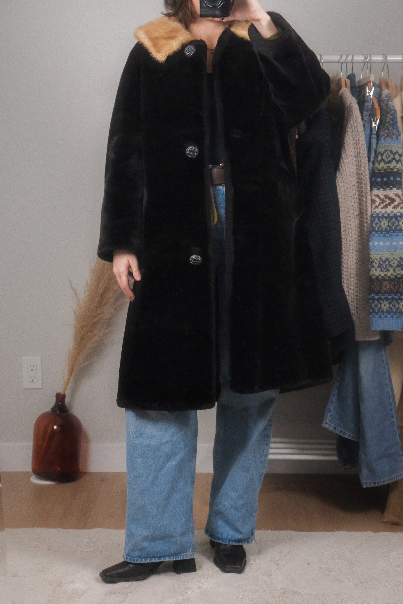 Vintage x Faux Fur Jacket (M)