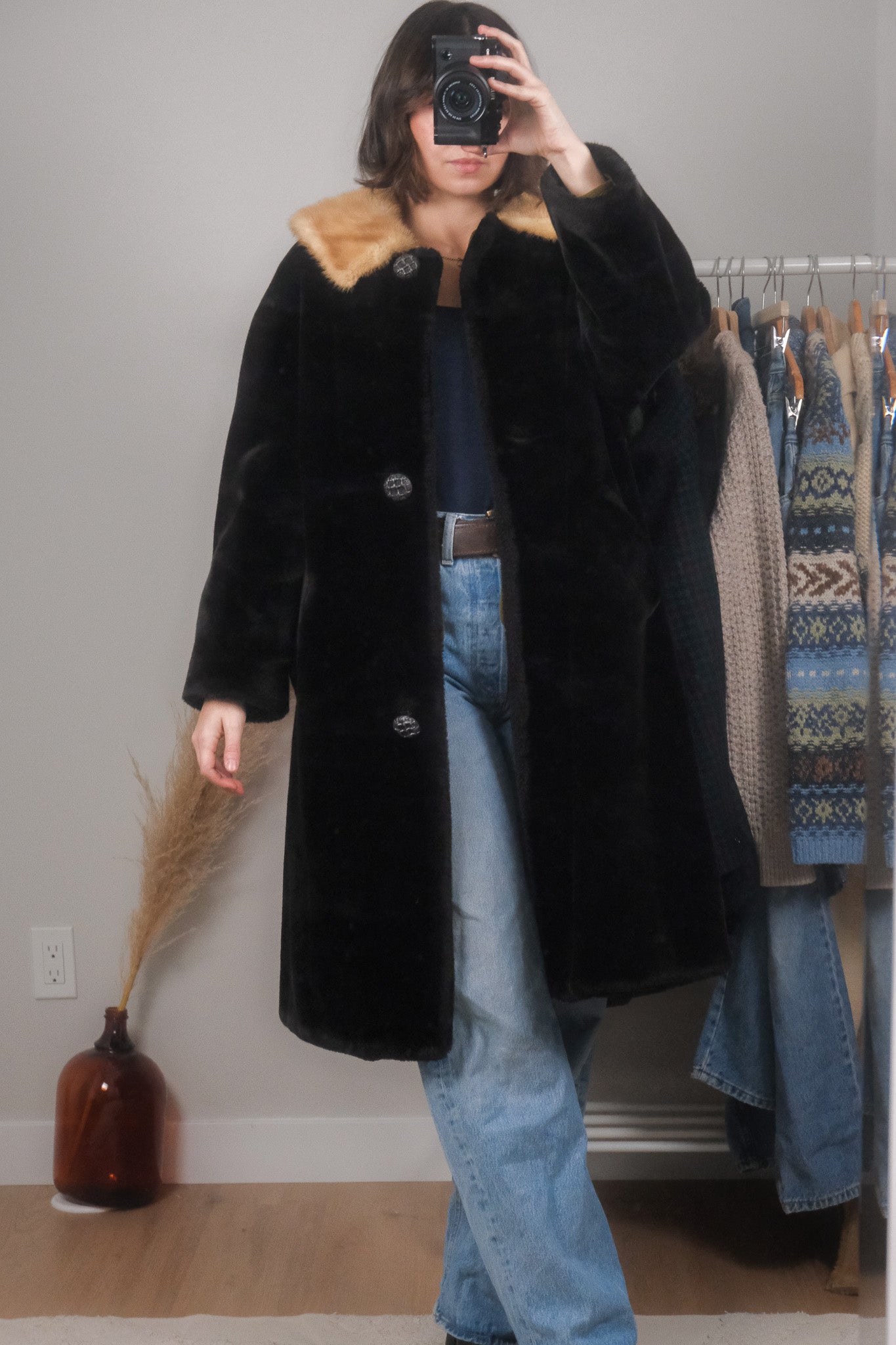 Vintage x Faux Fur Jacket (M)