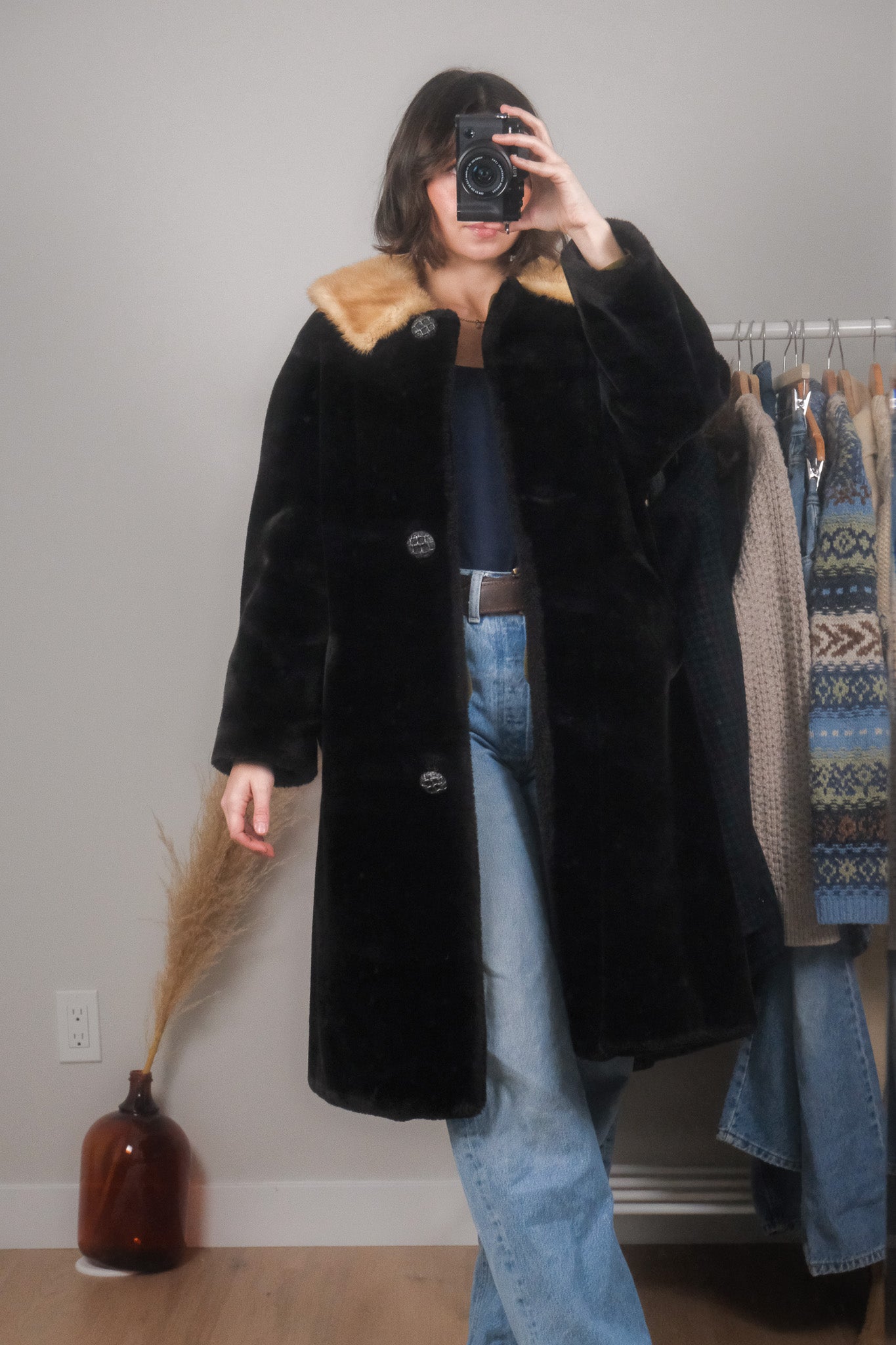 Vintage x Faux Fur Jacket (M)