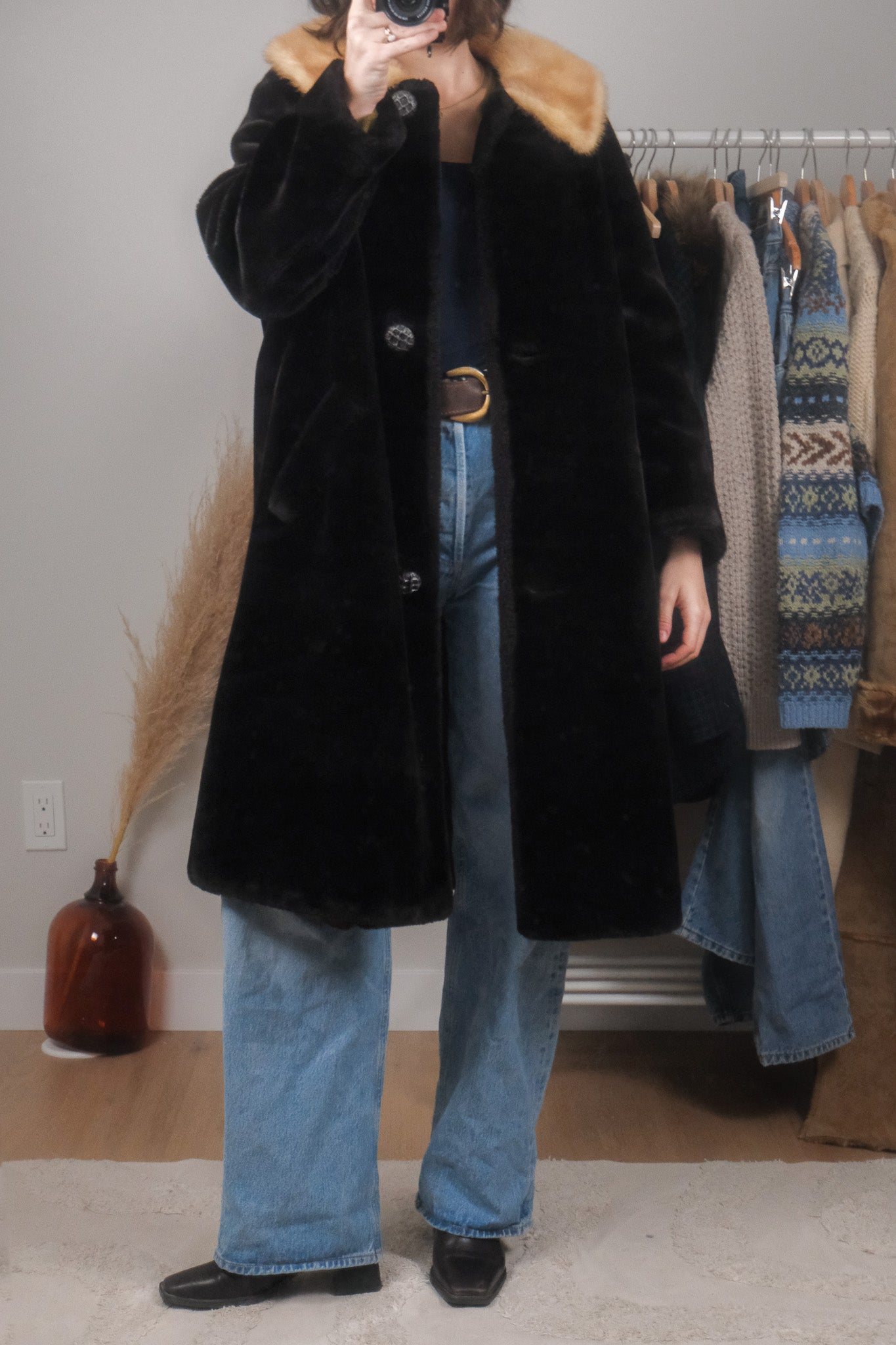 Vintage x Faux Fur Jacket (M)