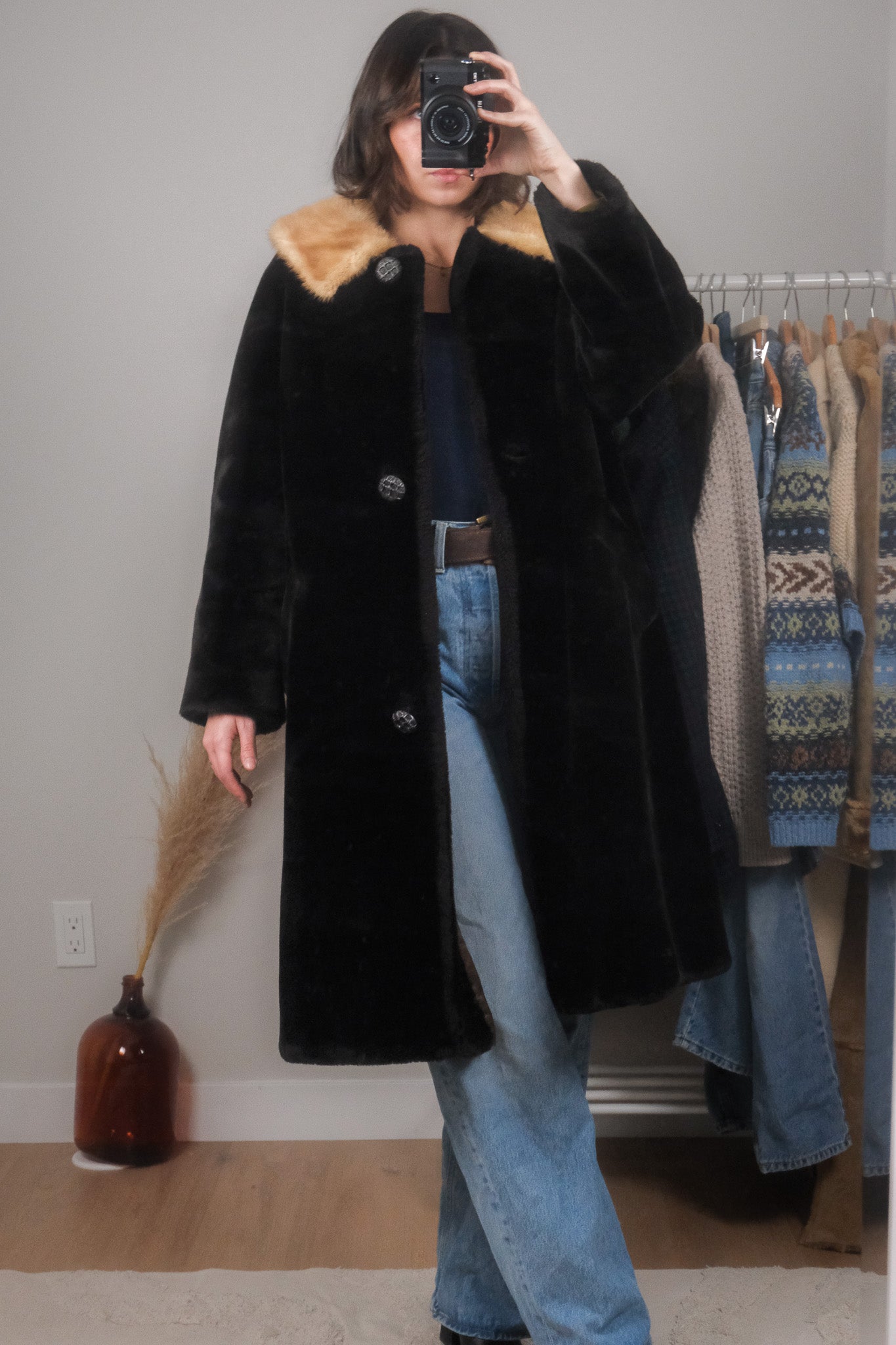 Vintage x Faux Fur Jacket (M)
