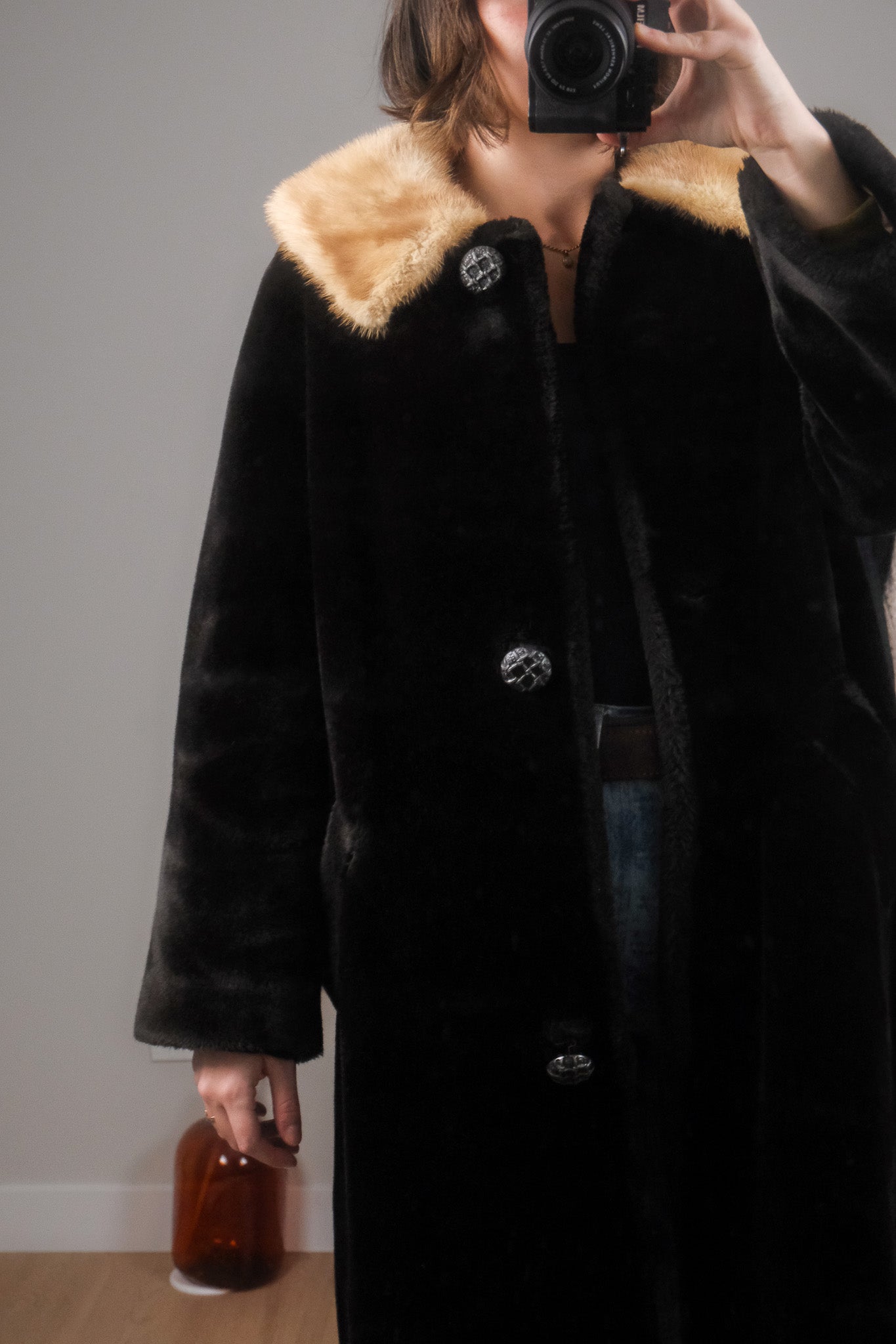 Vintage x Faux Fur Jacket (M)