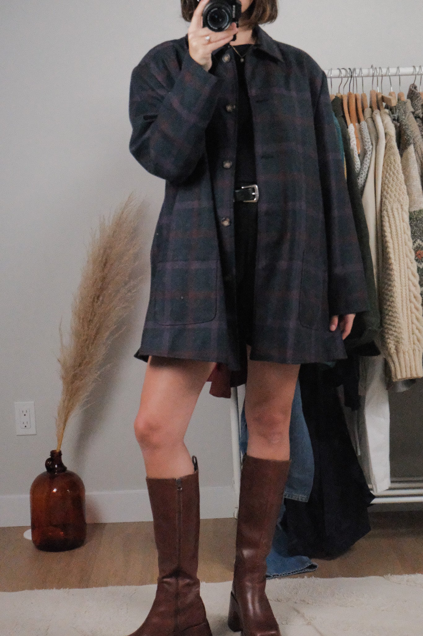 Vintage x Wool Blend Plaid Jacket (14)