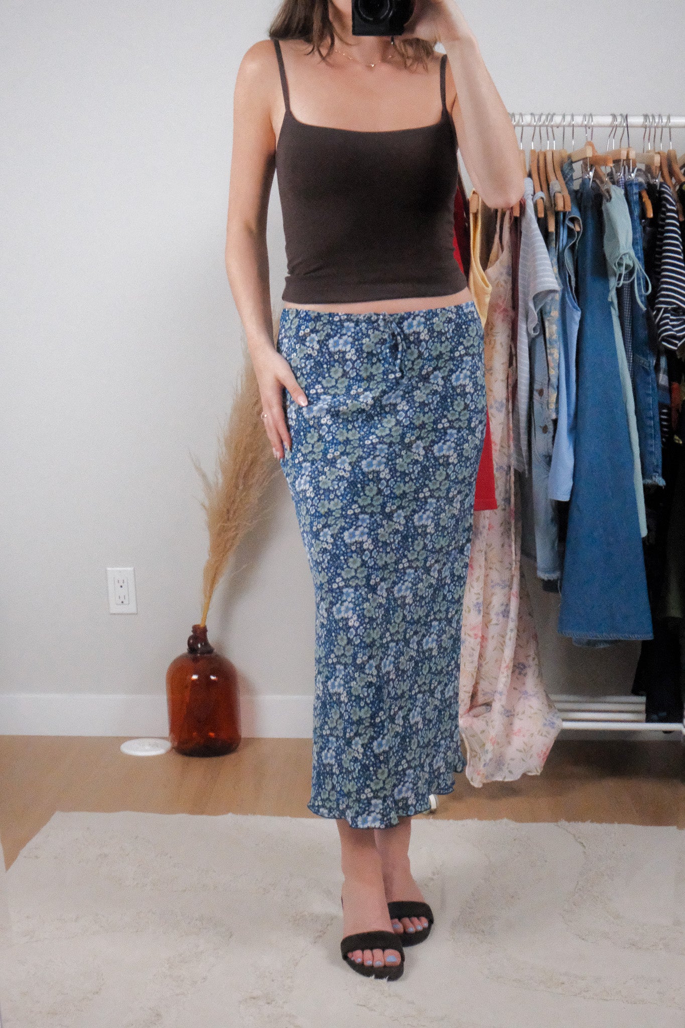 Made in Canada x Vintage x Floral Maxi Skirt (6)