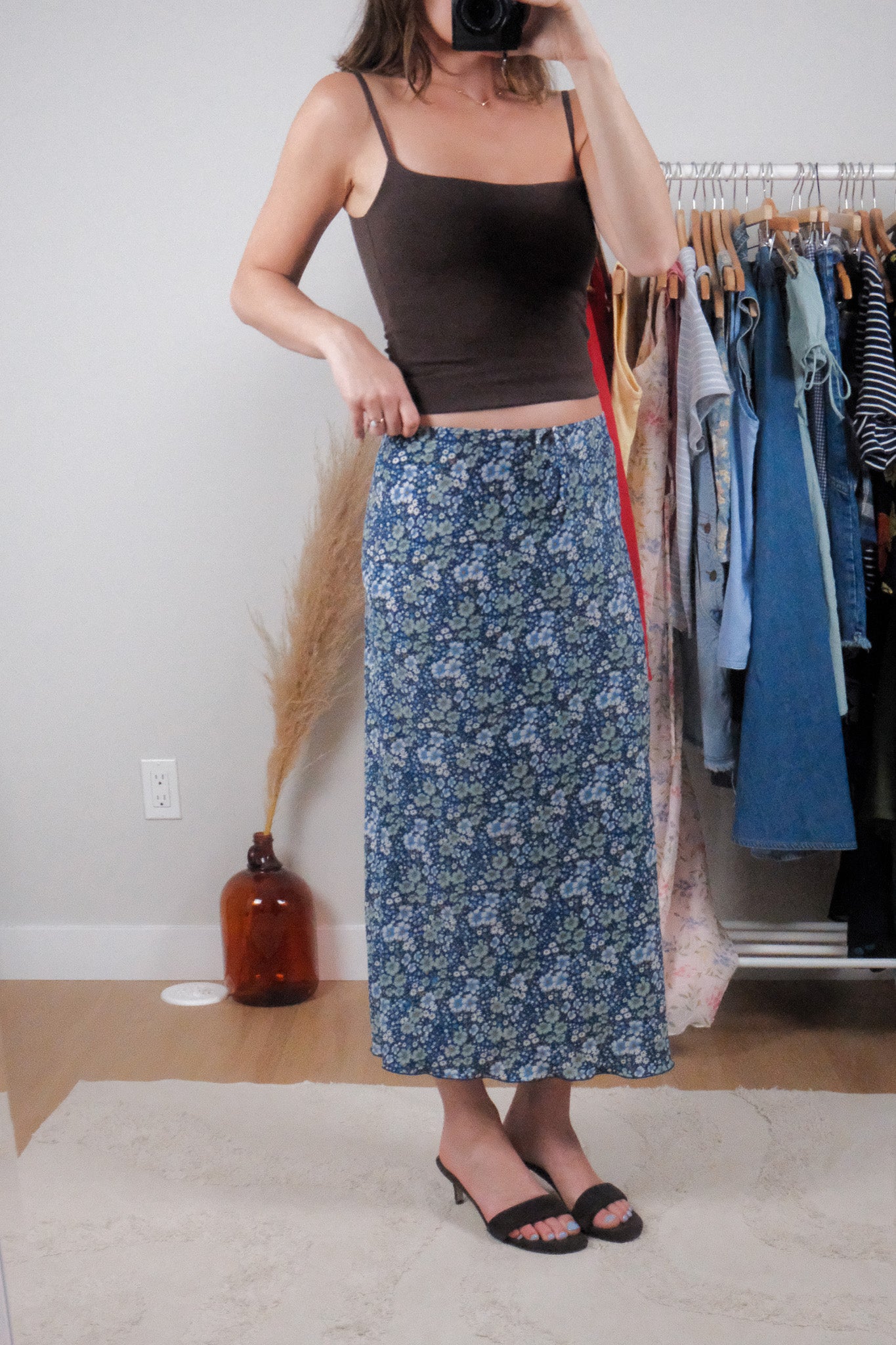 Made in Canada x Vintage x Floral Maxi Skirt (6)