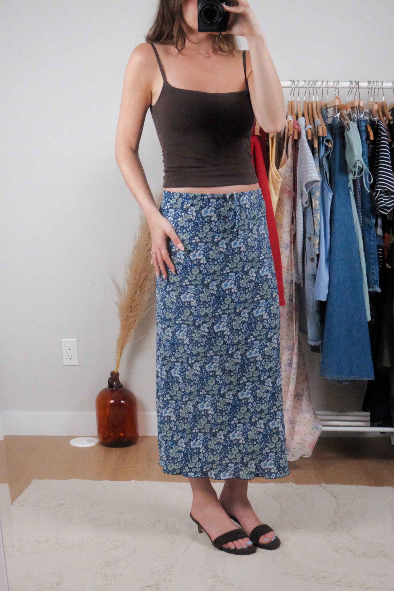 Made in Canada x Vintage x Floral Maxi Skirt (6)