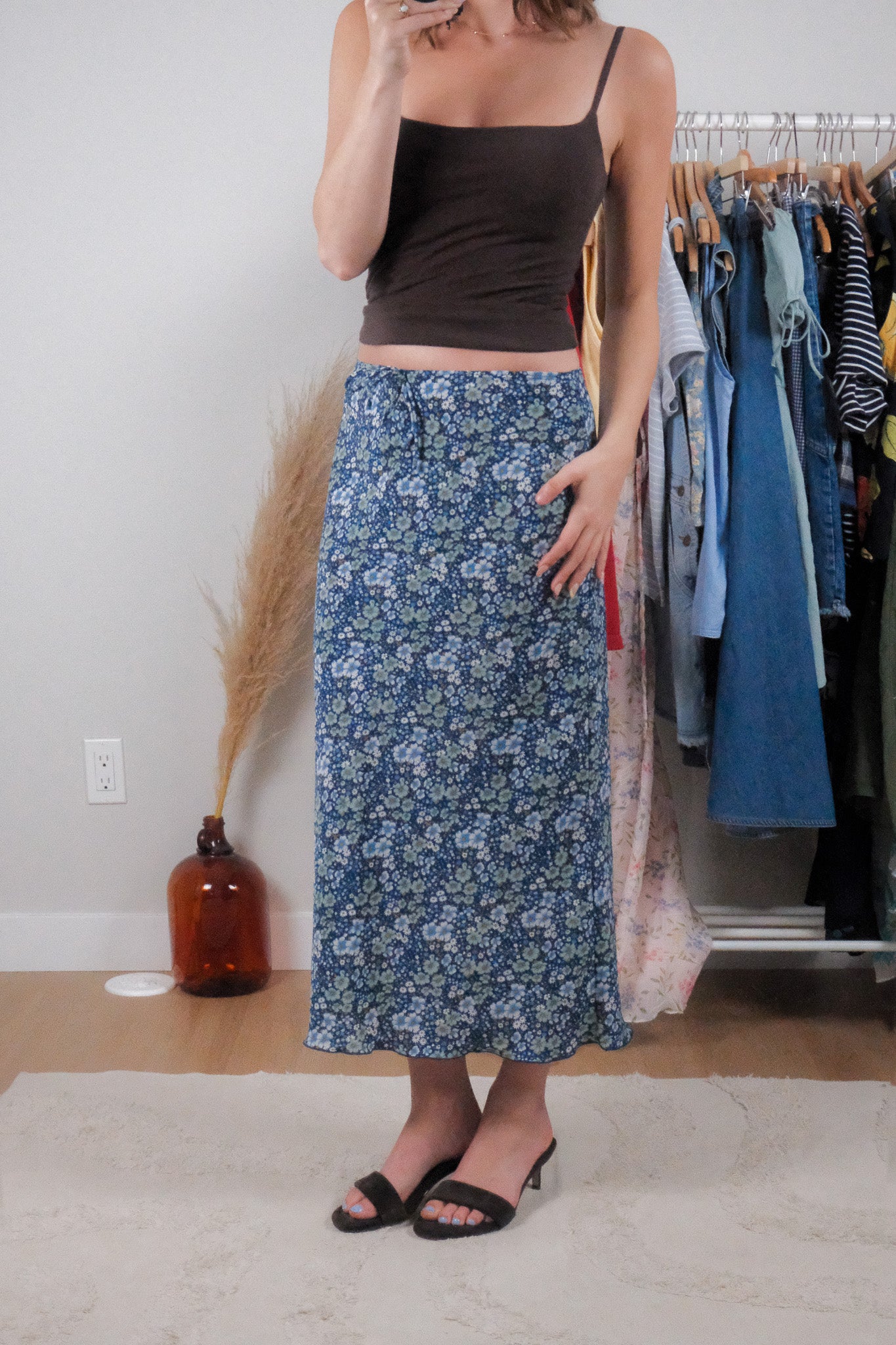 Made in Canada x Vintage x Floral Maxi Skirt (6)