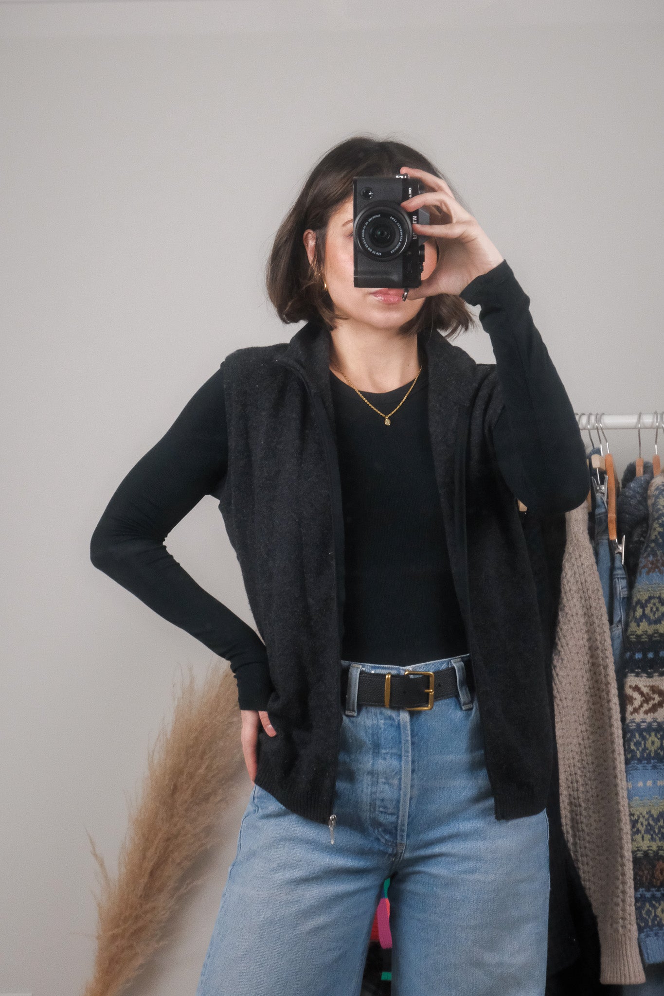 Made in Italy x Vintage x Wool Zip Up Vest (M/L)