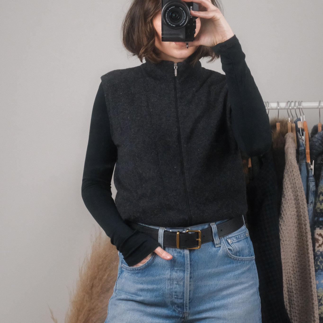 Made in Italy x Vintage x Wool Zip Up Vest (M/L)