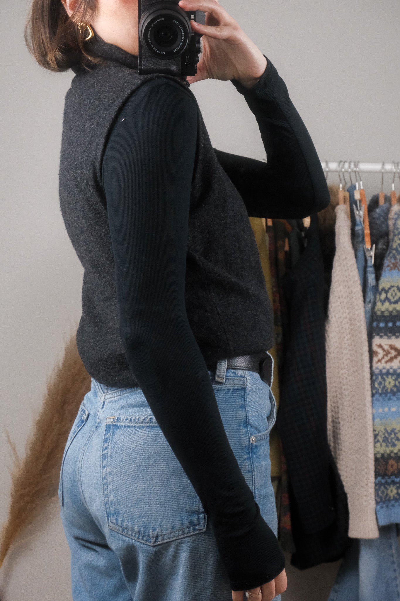 Made in Italy x Vintage x Wool Zip Up Vest (M/L)