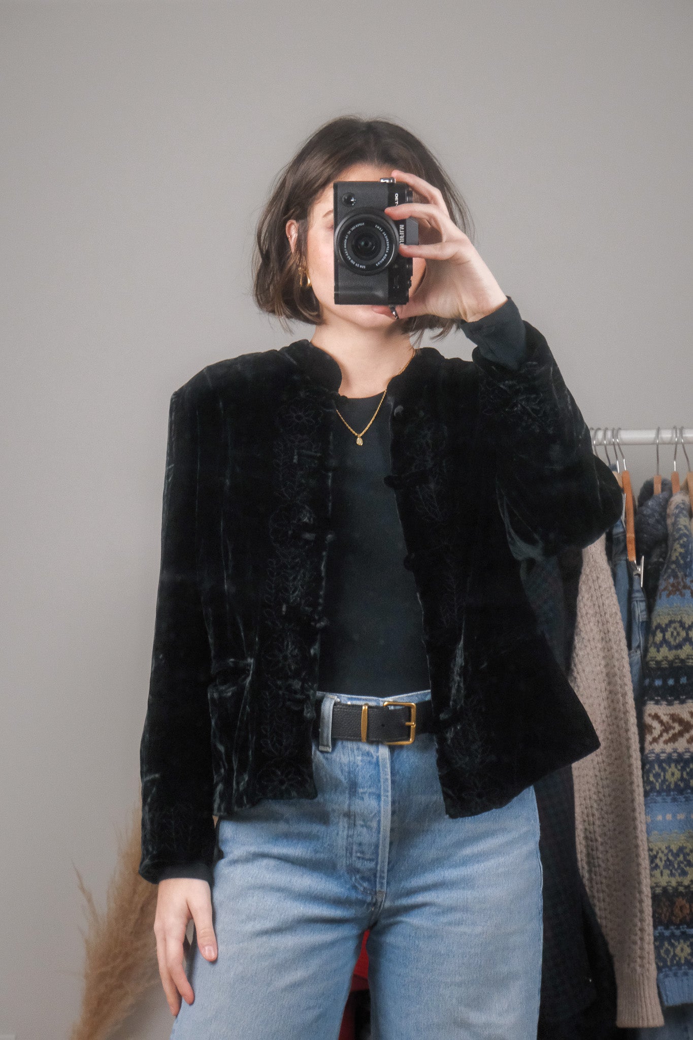 Vintage x Silk Blend Velvet Jacket (M/L)
