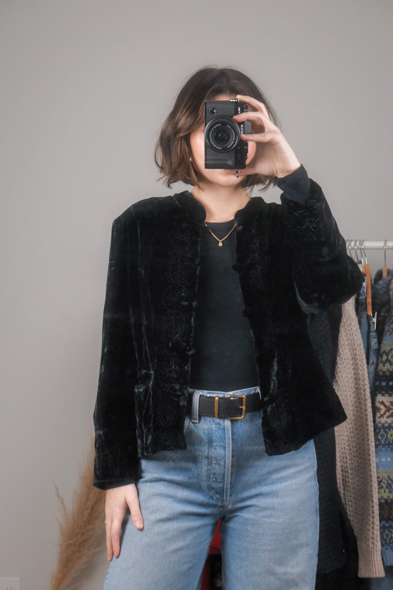 Vintage x Silk Blend Velvet Jacket (M/L)