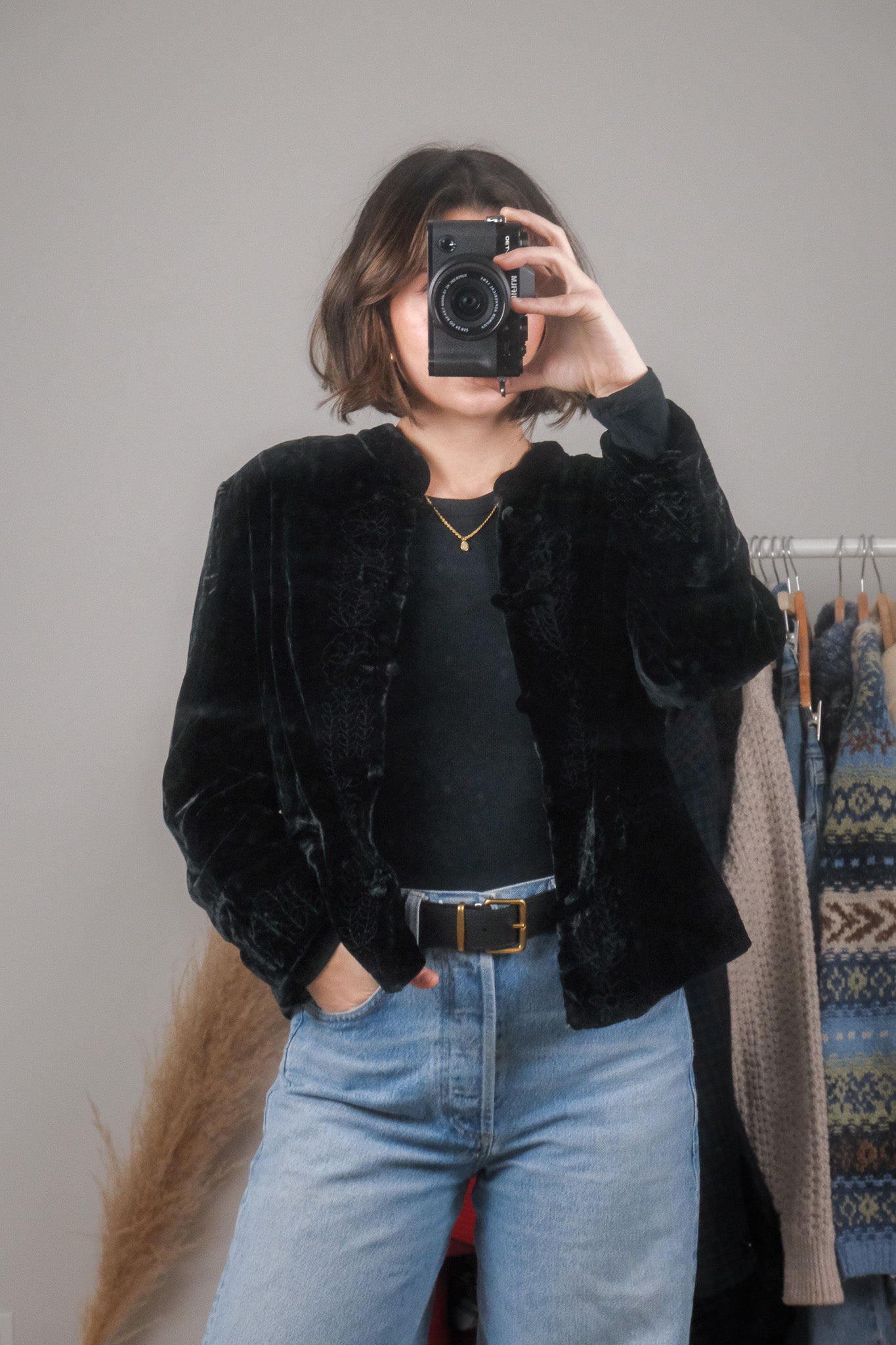 Vintage x Silk Blend Velvet Jacket (M/L)