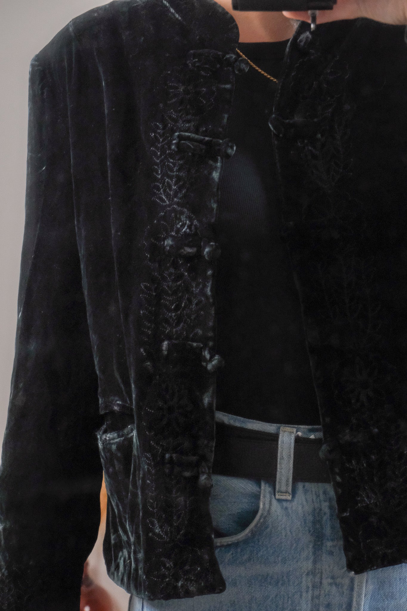 Vintage x Silk Blend Velvet Jacket (M/L)