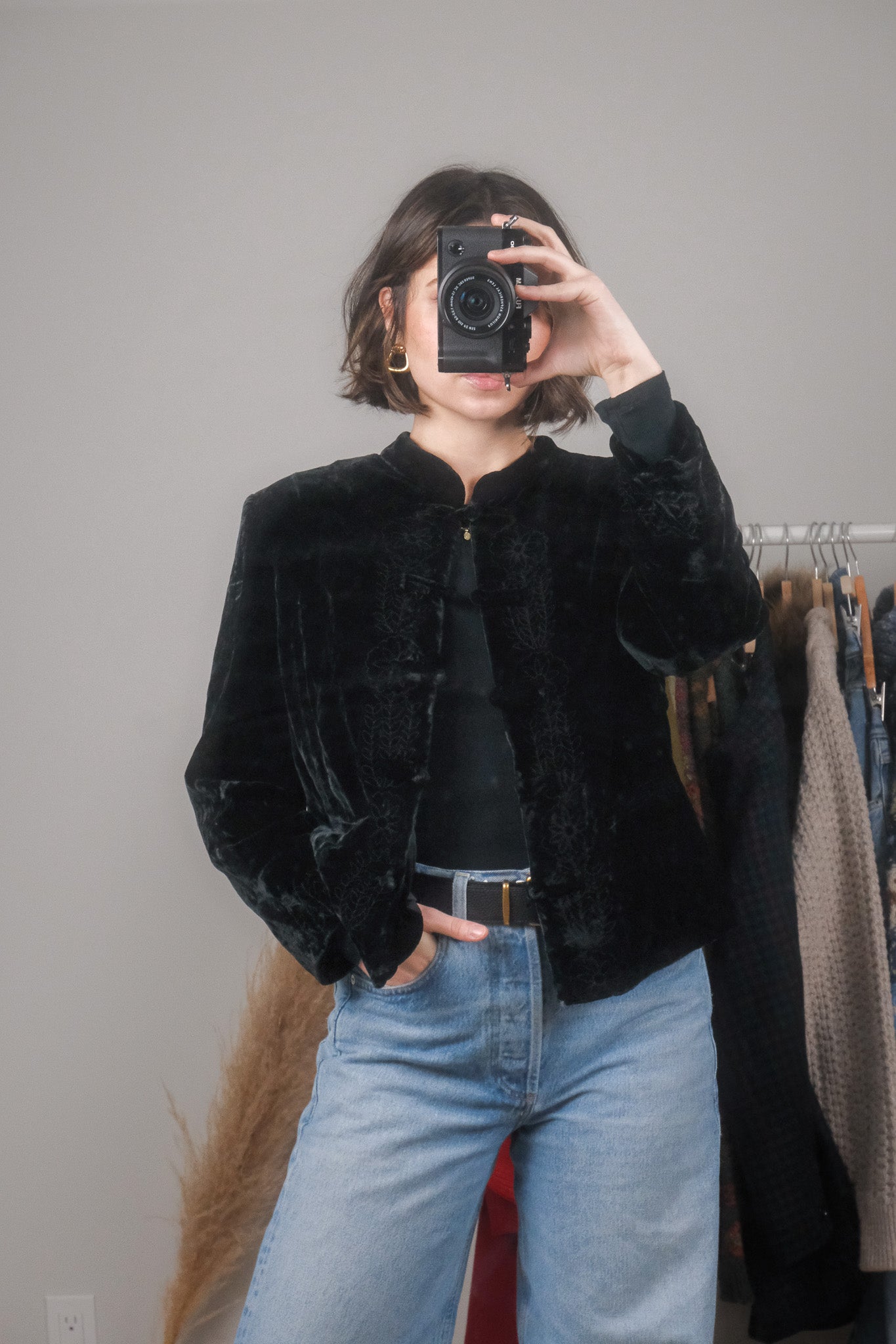 Vintage x Silk Blend Velvet Jacket (M/L)