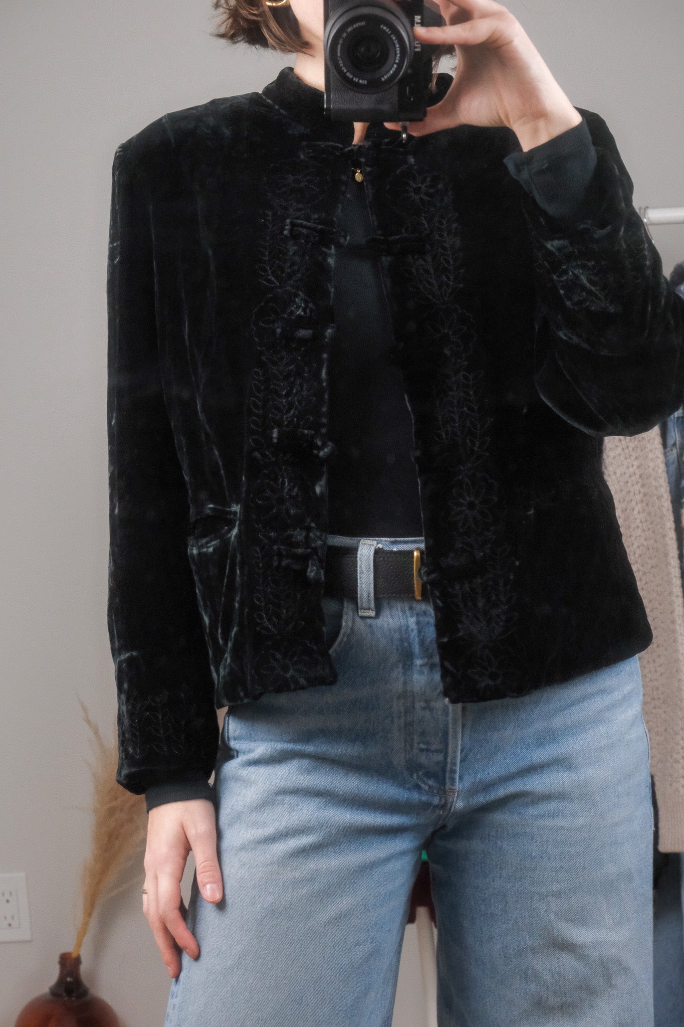 Vintage x Silk Blend Velvet Jacket (M/L)