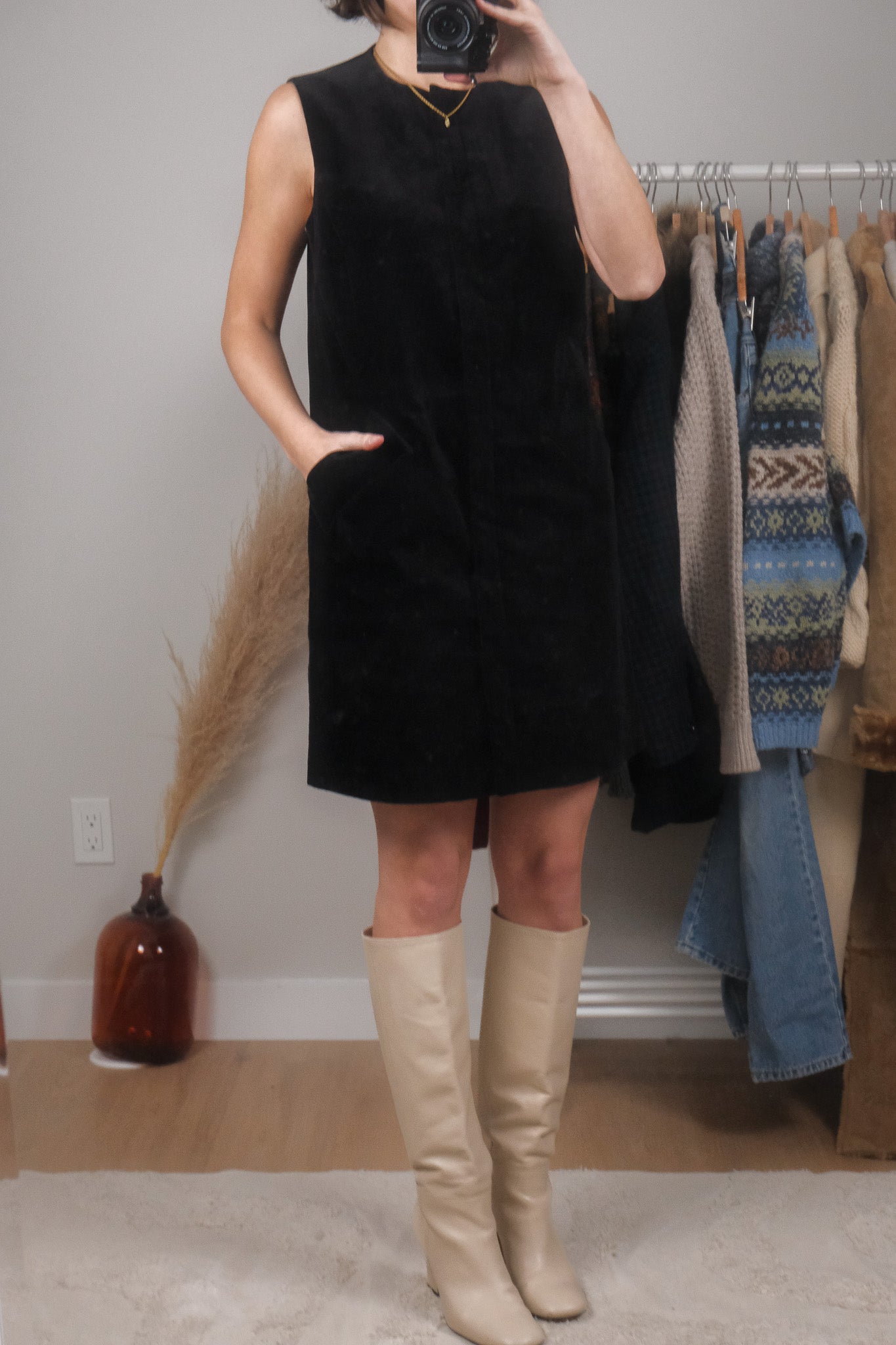 Vintage x Deadstock Velvet Dress (6)