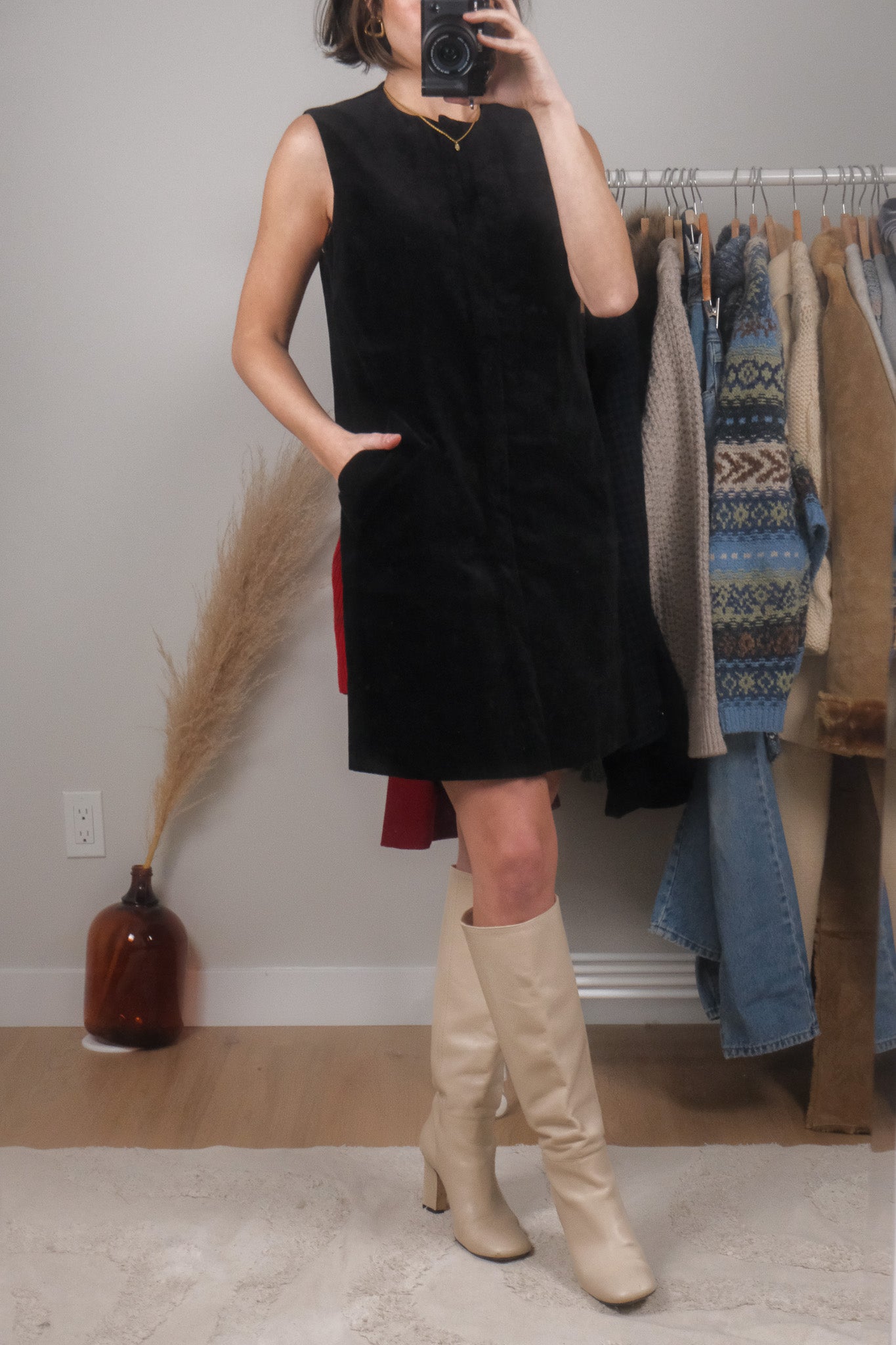 Vintage x Deadstock Velvet Dress (6)