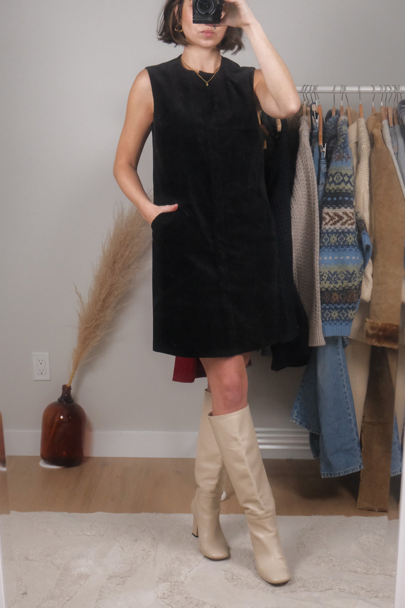 Vintage x Deadstock Velvet Dress (6)