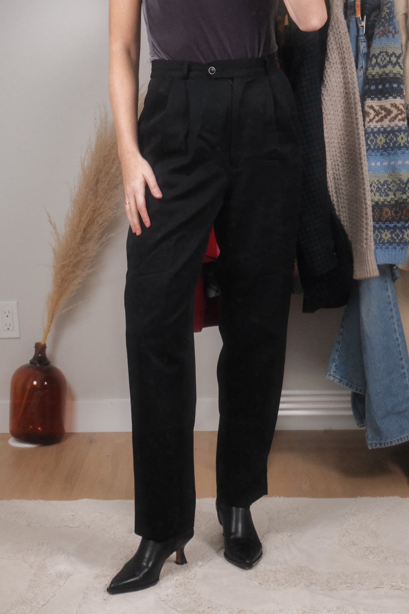 Vintage x Pure Wool Lined Trousers (4)