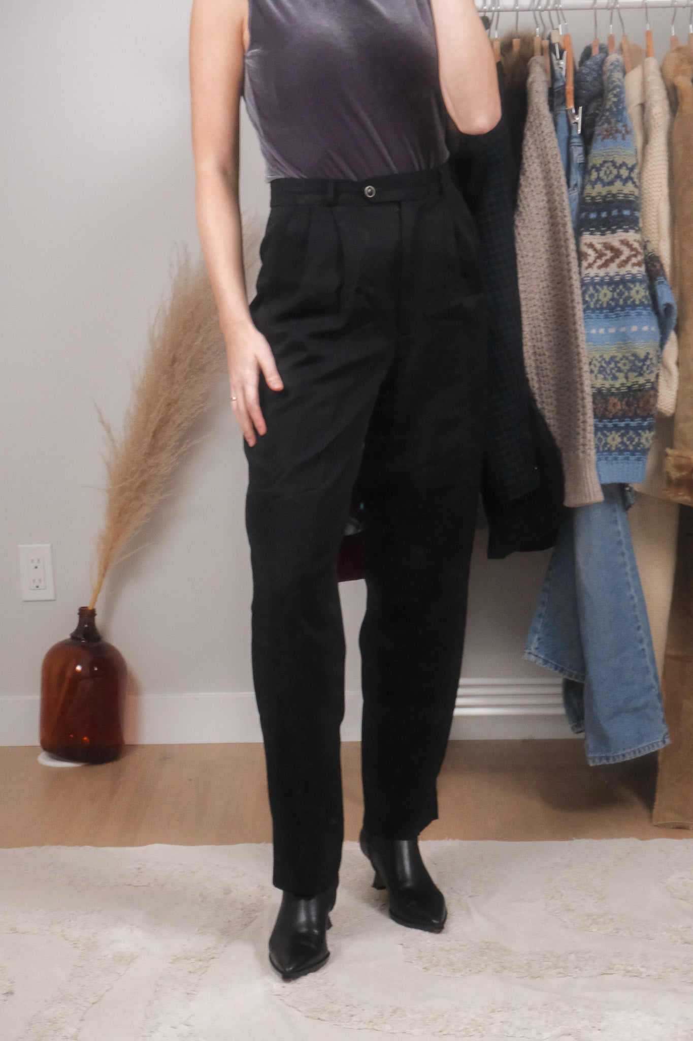 Vintage x Pure Wool Lined Trousers (4)