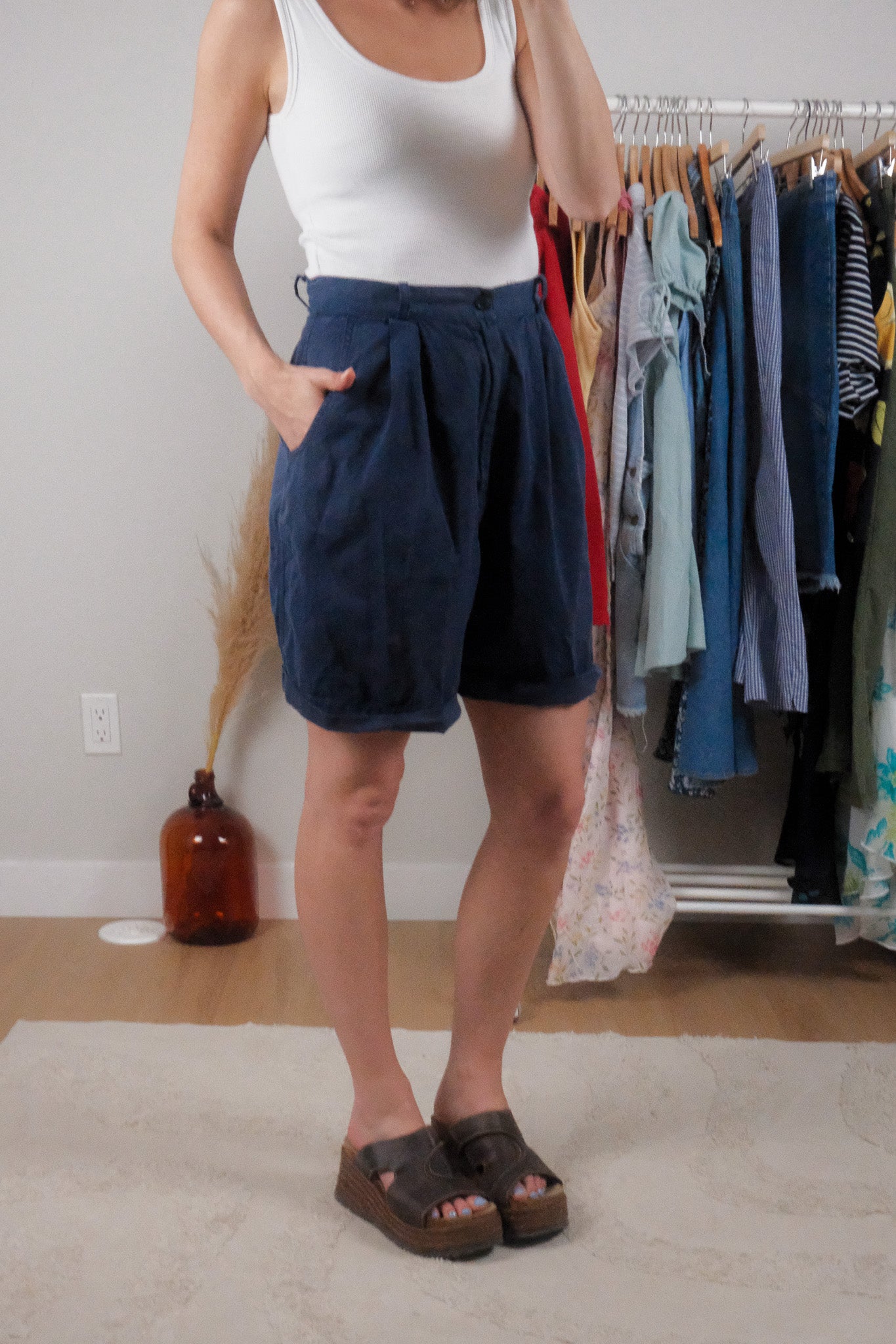Made in Canada x Vintage x Cotton Pleated Shorts (10)