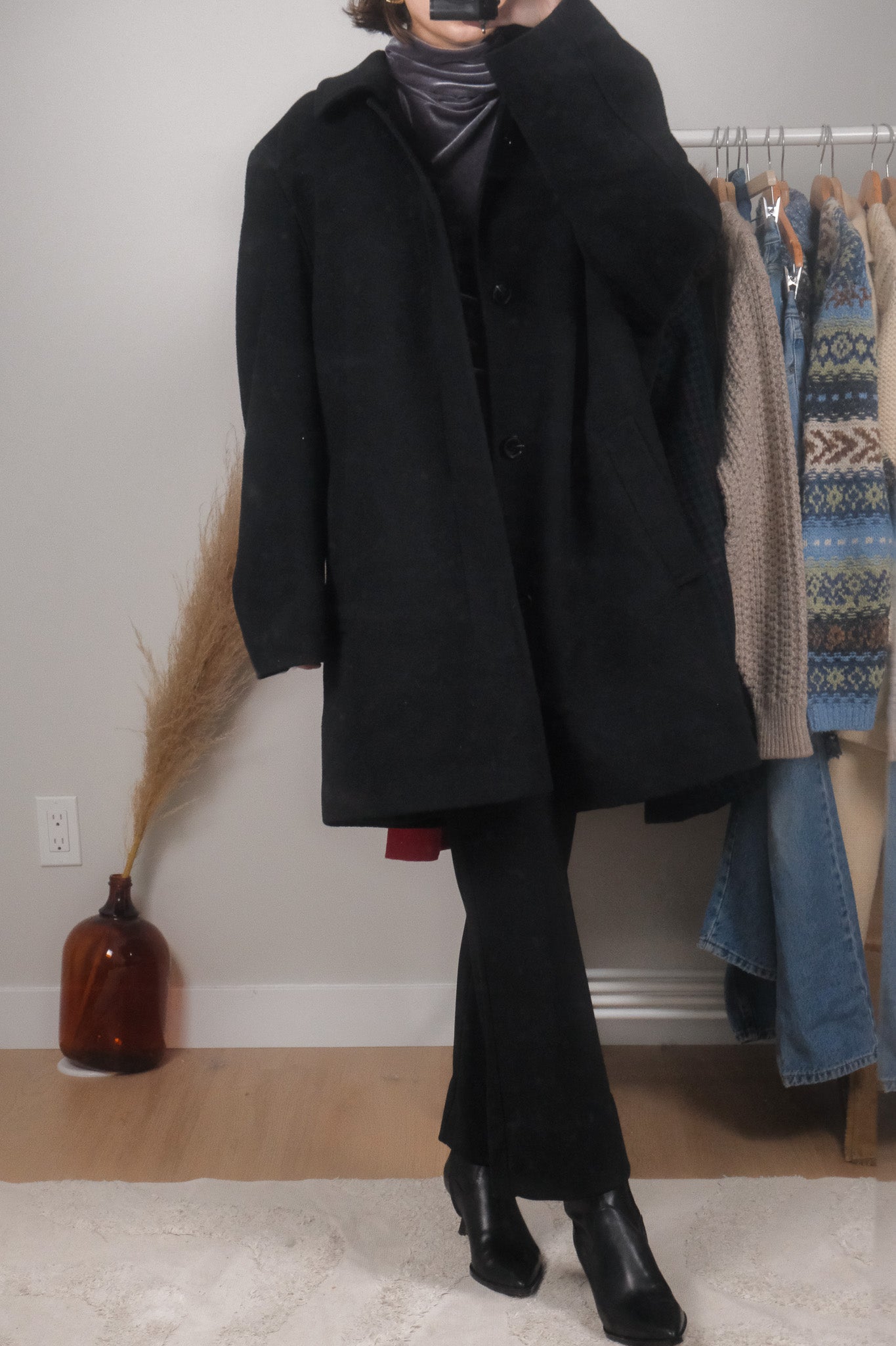 Vintage x Wool & Cashmere Blend Coat (L/XL)