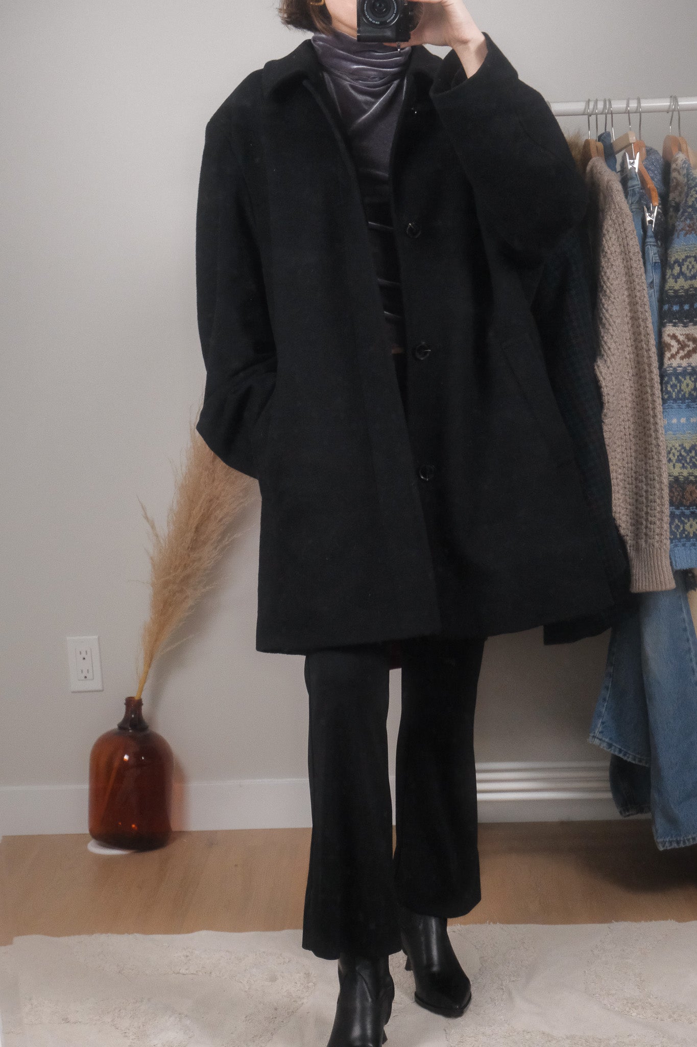 Vintage x Wool & Cashmere Blend Coat (L/XL)