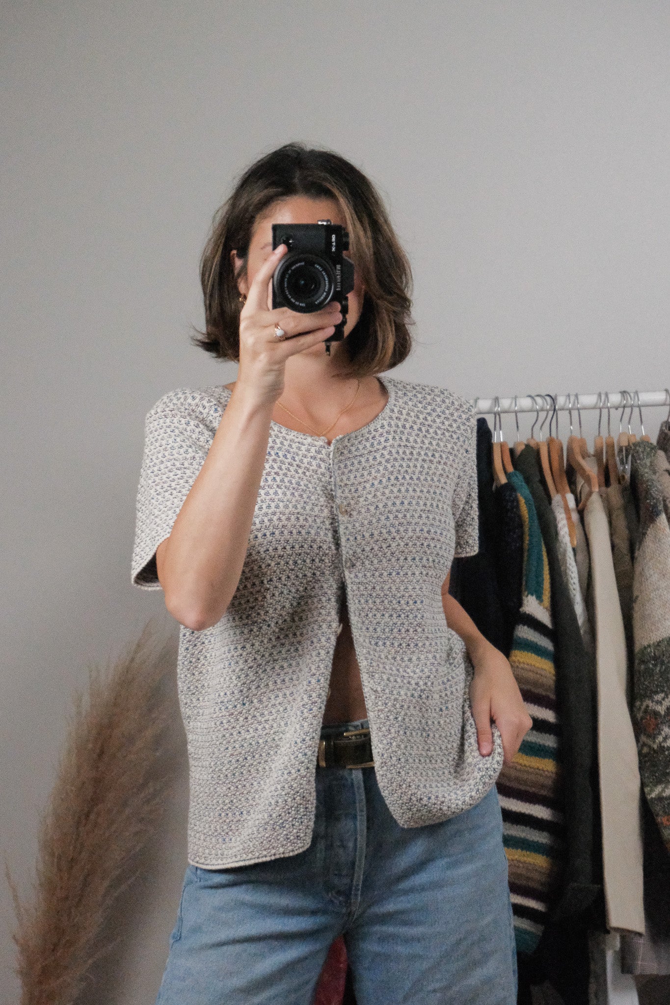 Made in USA x Vintage x Cotton Short Sleeve Knit (M)