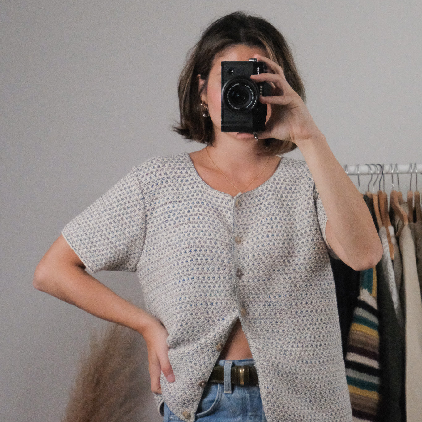 Made in USA x Vintage x Cotton Short Sleeve Knit (M)