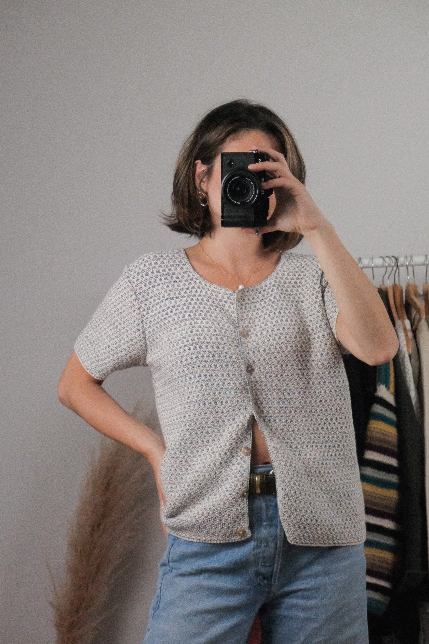 Made in USA x Vintage x Cotton Short Sleeve Knit (M)