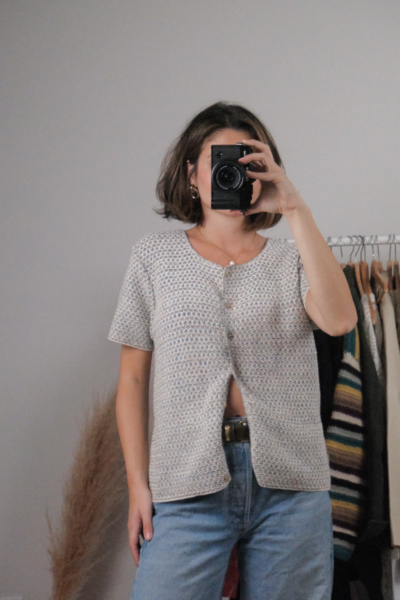 Made in USA x Vintage x Cotton Short Sleeve Knit (M)