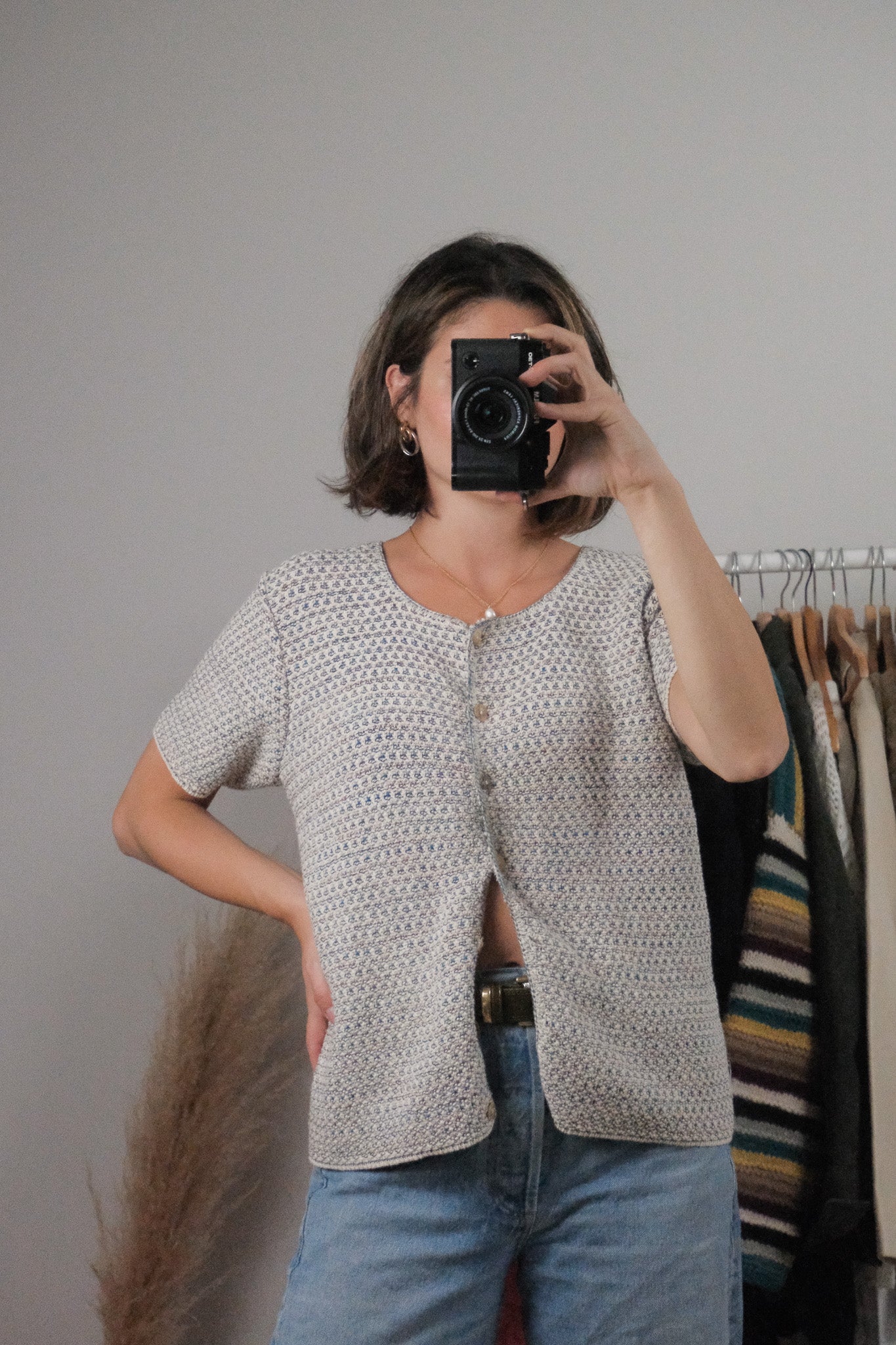 Made in USA x Vintage x Cotton Short Sleeve Knit (M)