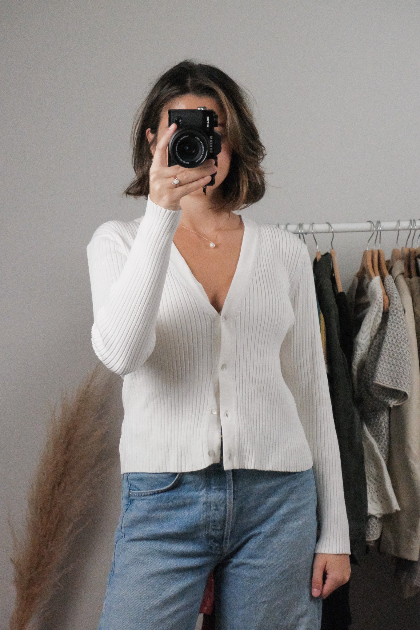 Vintage x Ribbed Cardigan (M/L)