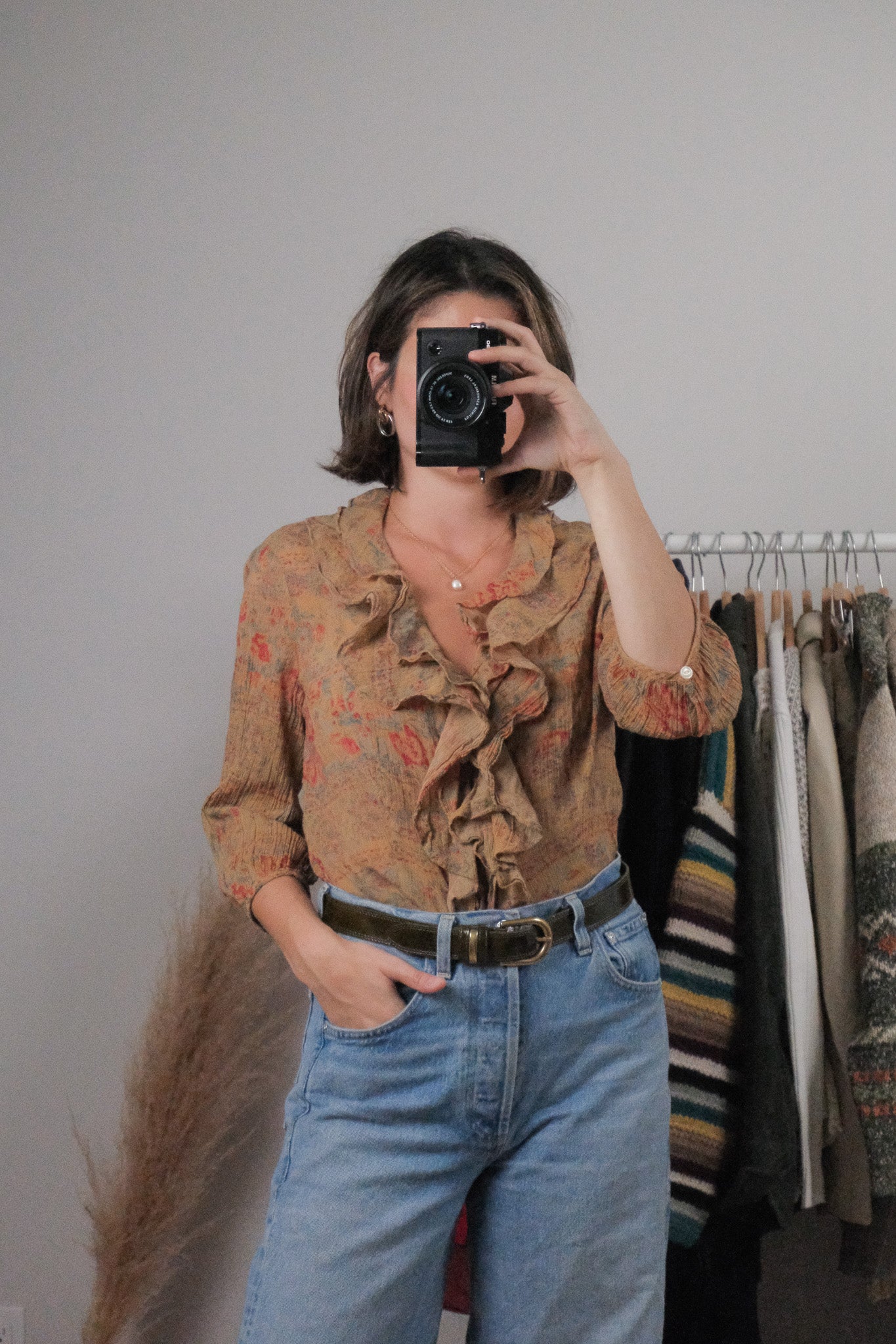 Vintage x Ralph Lauren x Cotton Patterned Blouse (M)