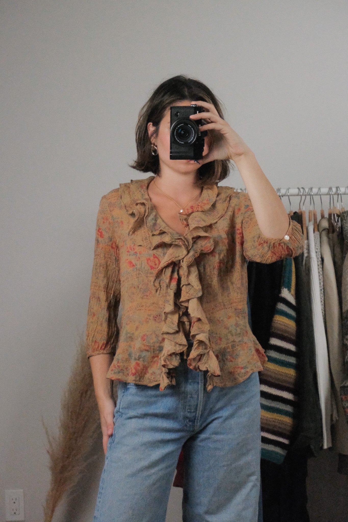 Vintage x Ralph Lauren x Cotton Patterned Blouse (M)