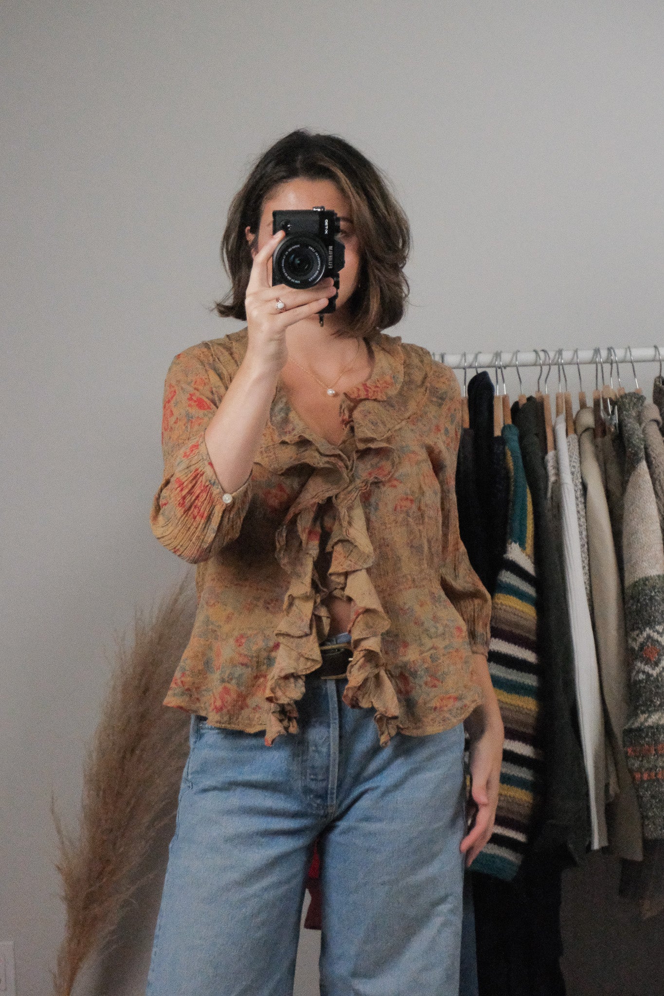Vintage x Ralph Lauren x Cotton Patterned Blouse (M)