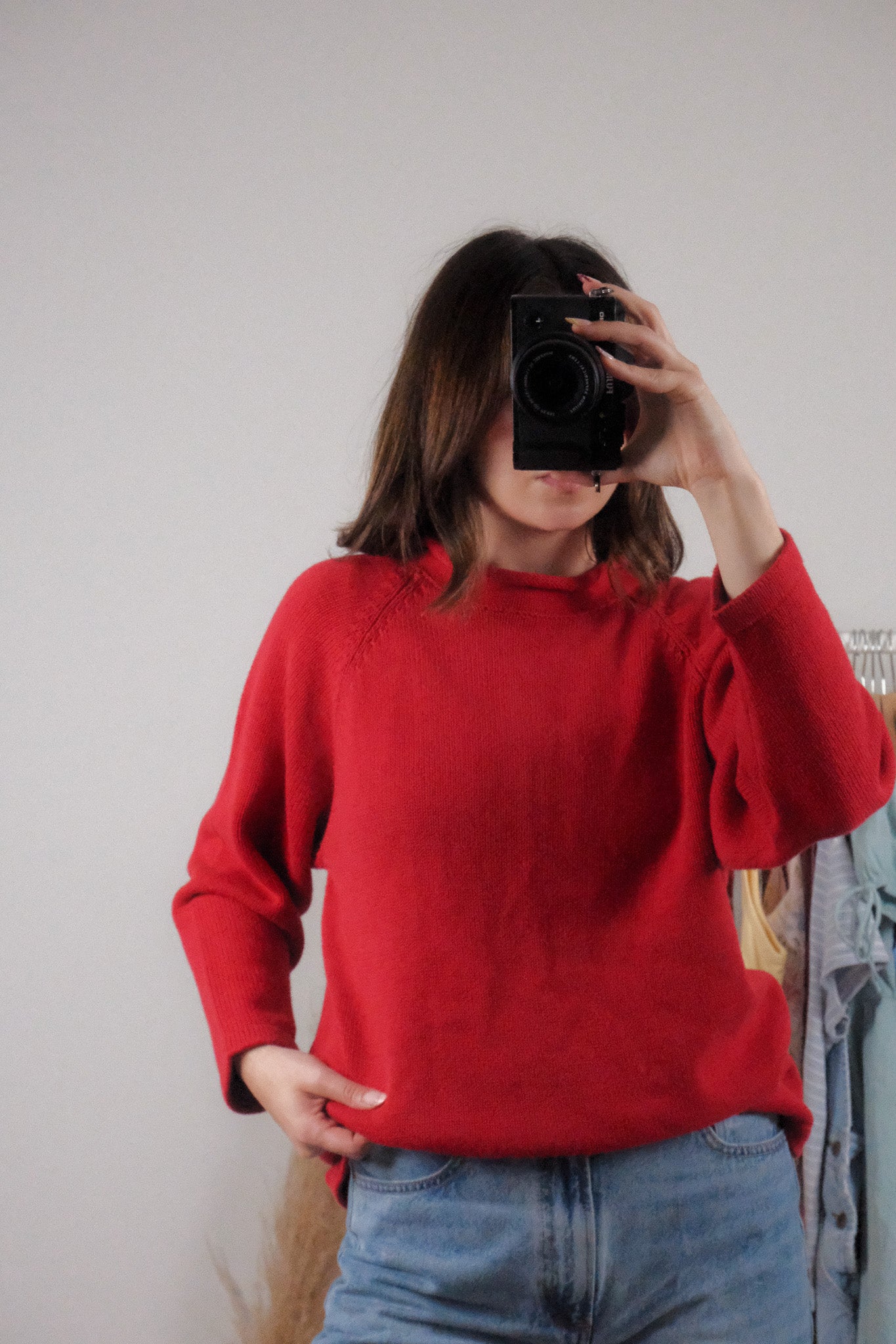 Vintage x Cotton Rolled Neck Sweater (S/M)