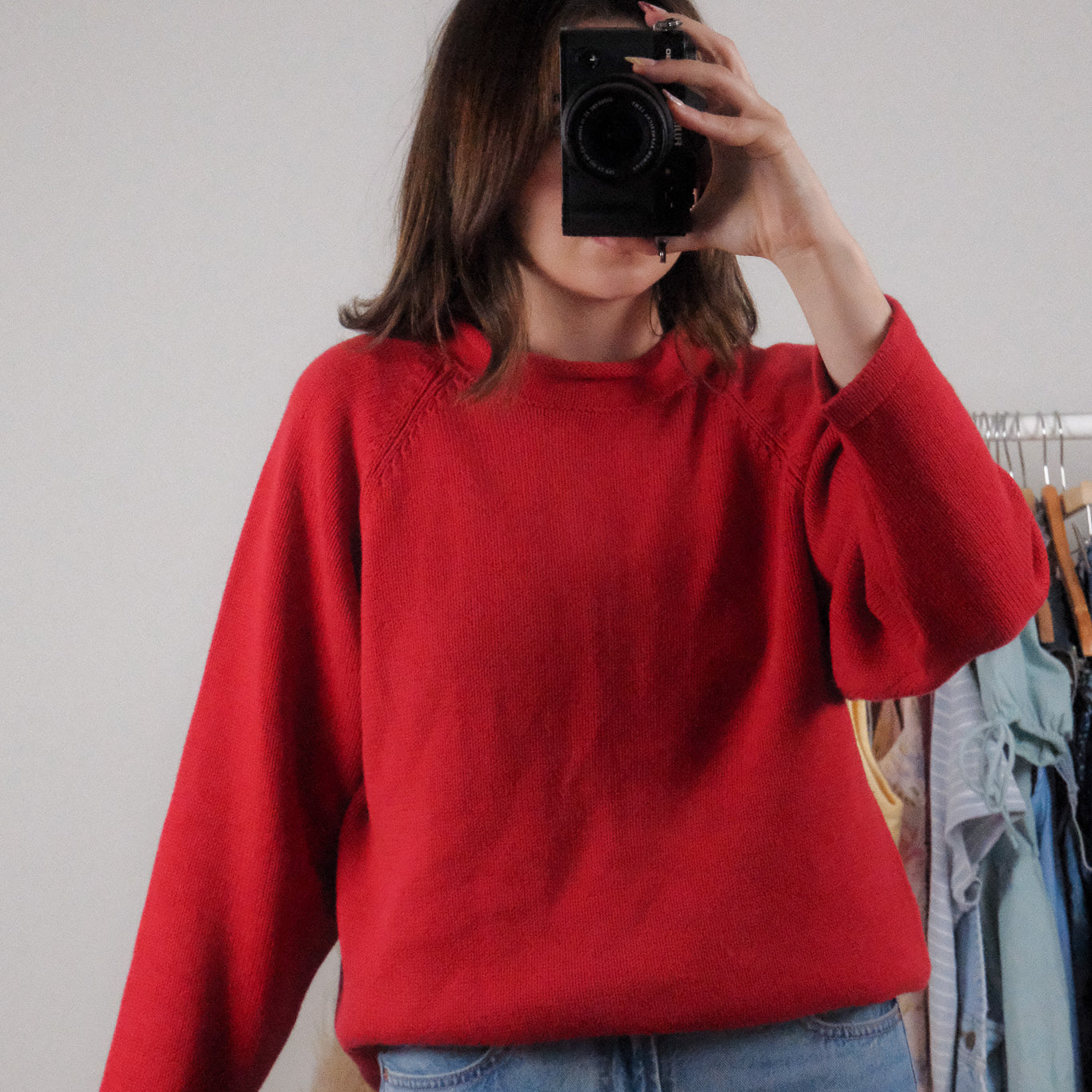 Vintage x Cotton Rolled Neck Sweater (S/M)