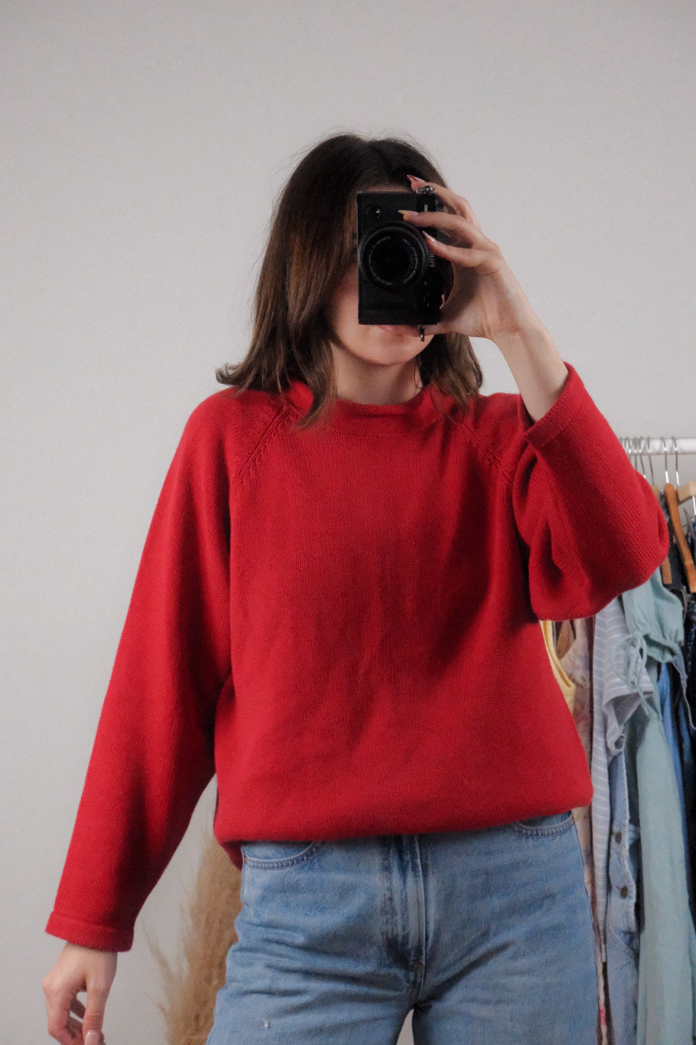 Vintage x Cotton Rolled Neck Sweater (S/M)