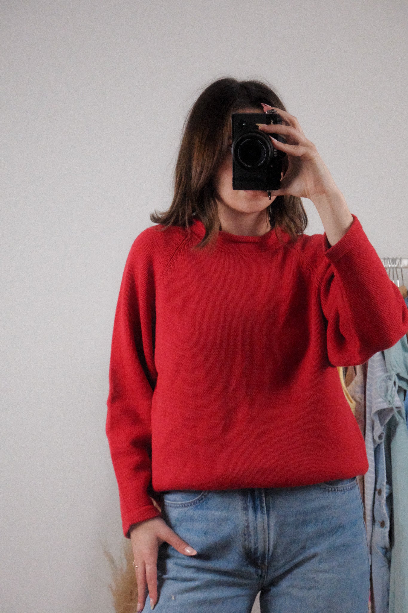 Vintage x Cotton Rolled Neck Sweater (S/M)