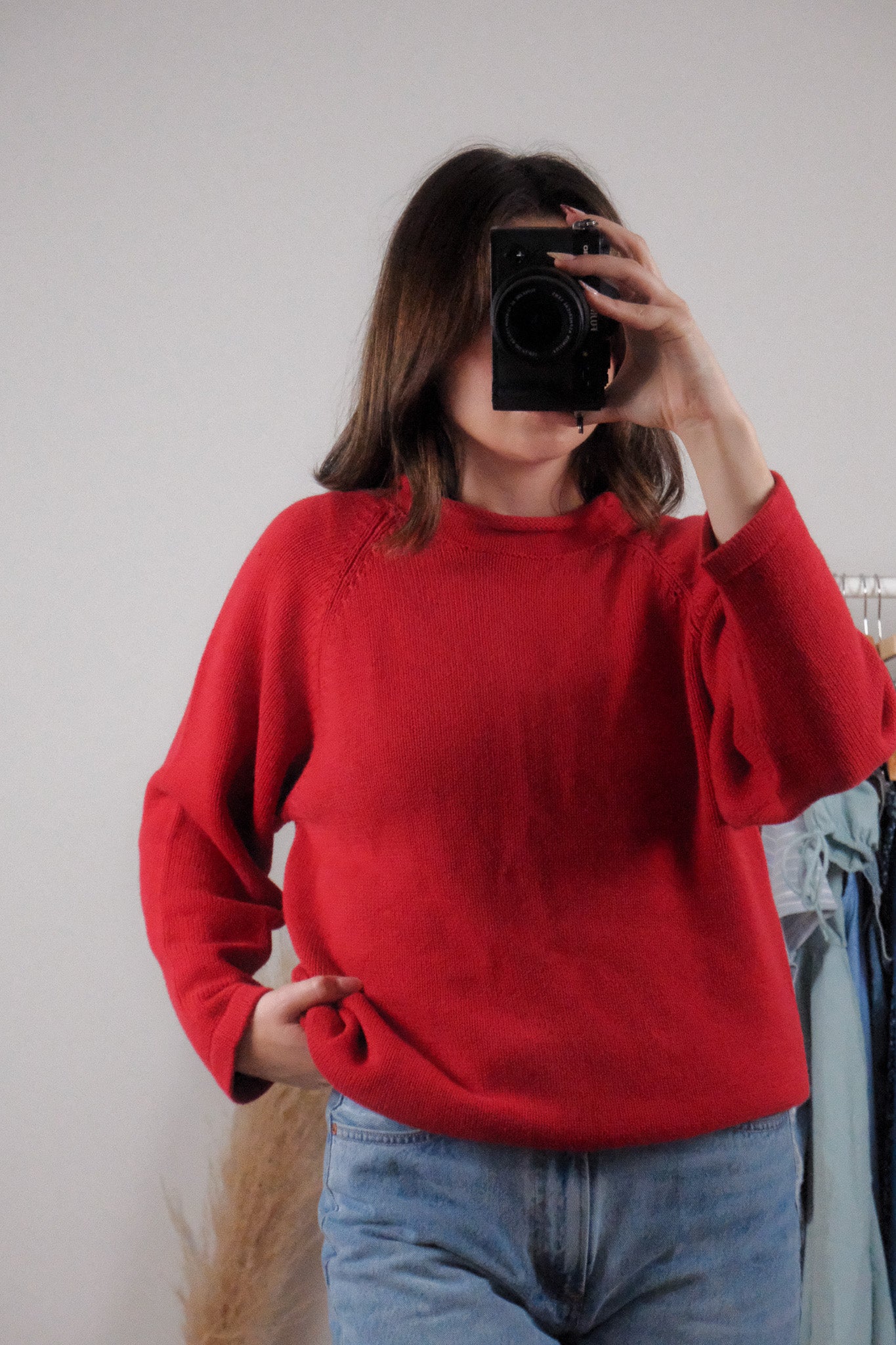 Vintage x Cotton Rolled Neck Sweater (S/M)